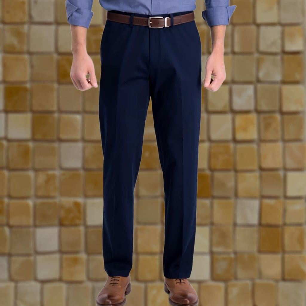 Haggar VINTAGE Haggar Iron Free Premium Straight Dress Pants Blue 38 34 Men Size US 38 / EU 54 - 1 Preview