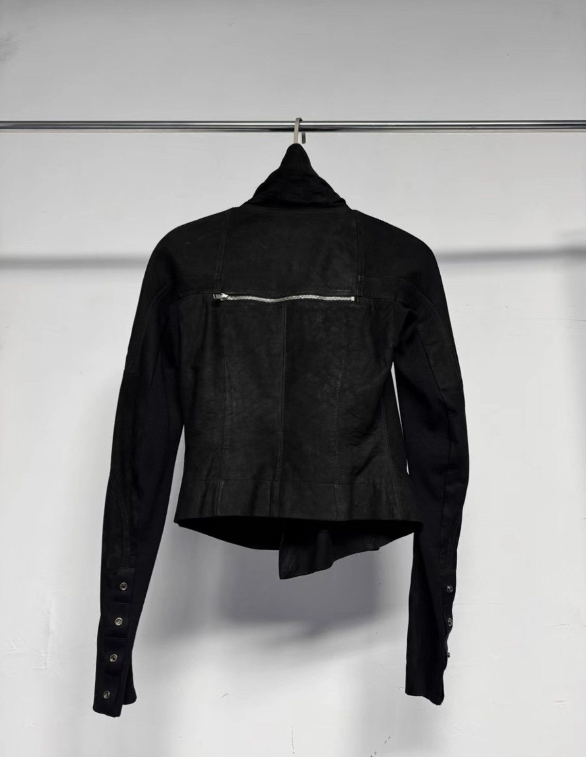 Rick Owens Rick Owens Lambskin & Cowhide Biker Jacket K37 Size US XXS / EU 40 - 3 Thumbnail