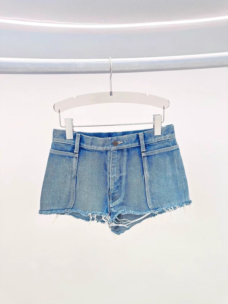 Other Saint Laurent Paris Blue Denim Shorts Size 26" / US 2 / IT 38 - 1 Thumbnail