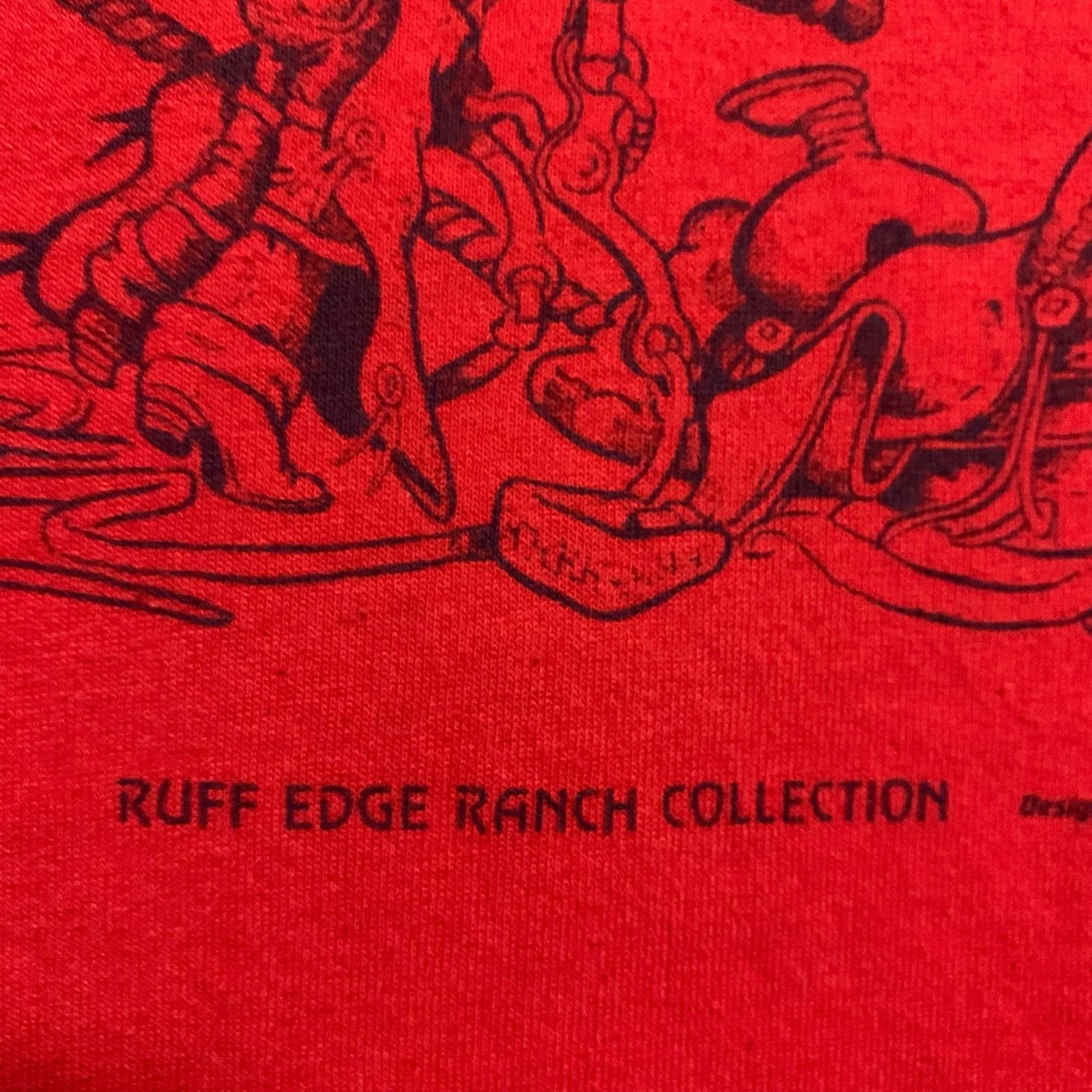 Tedman Vintage Jim Lisk 1989 Ruff Edge Ranch Single Stitch Size L Size US L / EU 52-54 / 3 - 5 Thumbnail