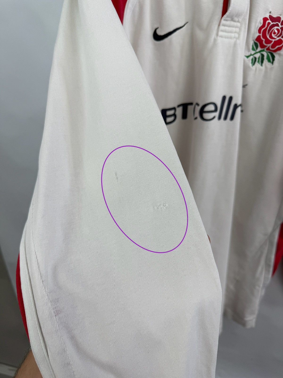 Nike 🏴󠁧󠁢󠁥󠁮󠁧󠁿 Vintage 90s Nike Rugby England BT Cellnet Y2K Rare Retro Size US XL / EU 56 / 4 - 12 Thumbnail