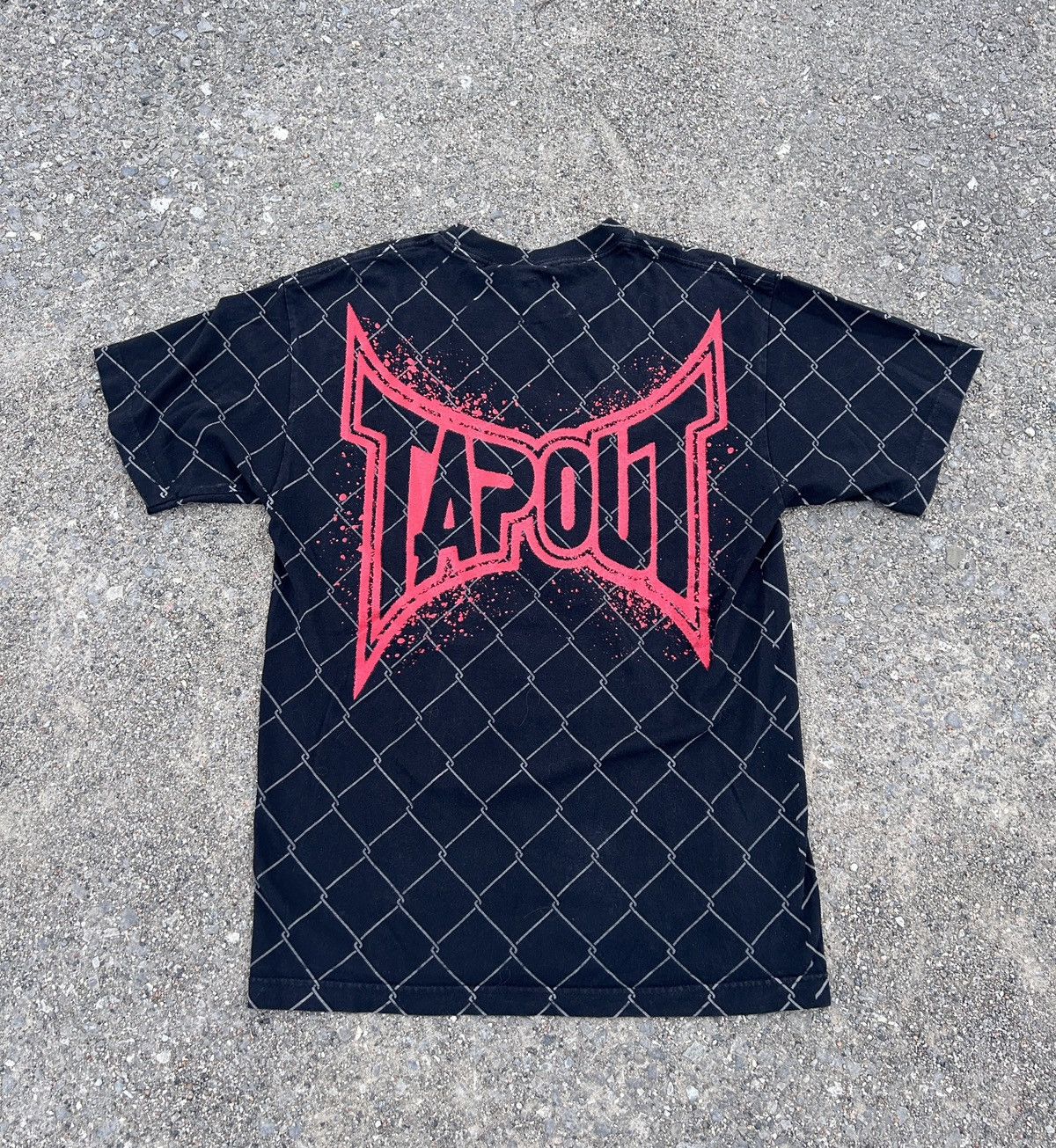 Tapout Y2K Vintage Tapout Black & Red Grunge MMA Baggy Cotton Tee Size US M / EU 48-50 / 2 - 2 Thumbnail