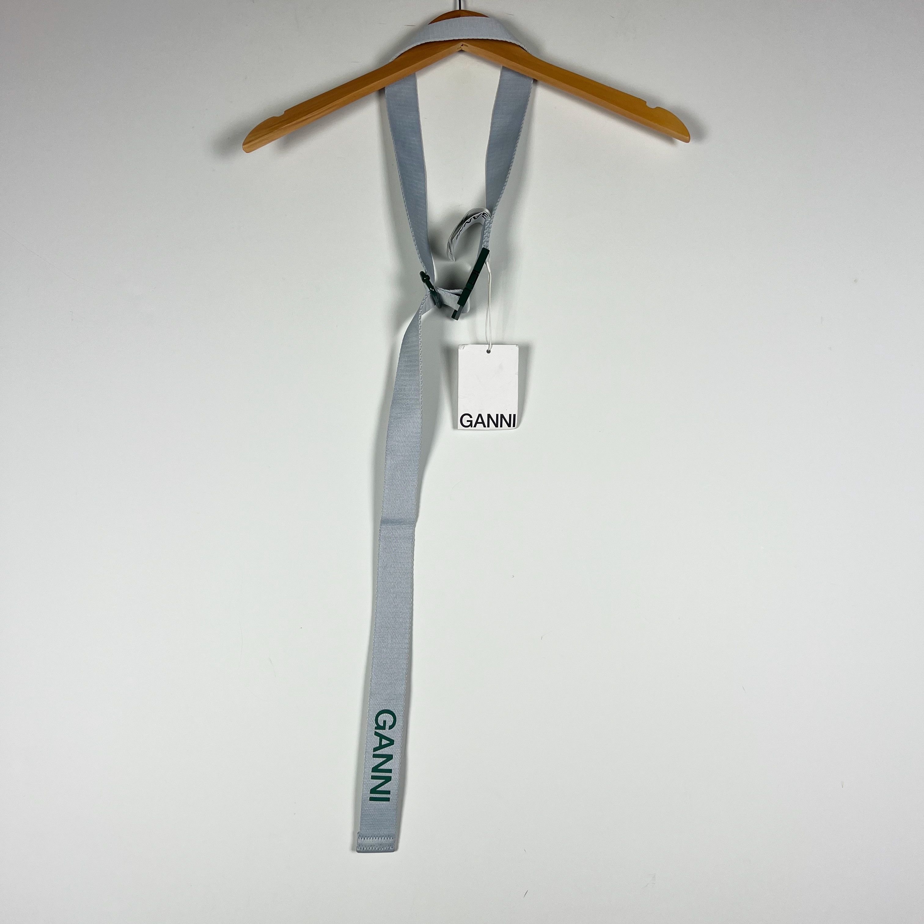Ganni NEW Ganni Woven Material Heather Blue Size ONE SIZE - 3 Thumbnail