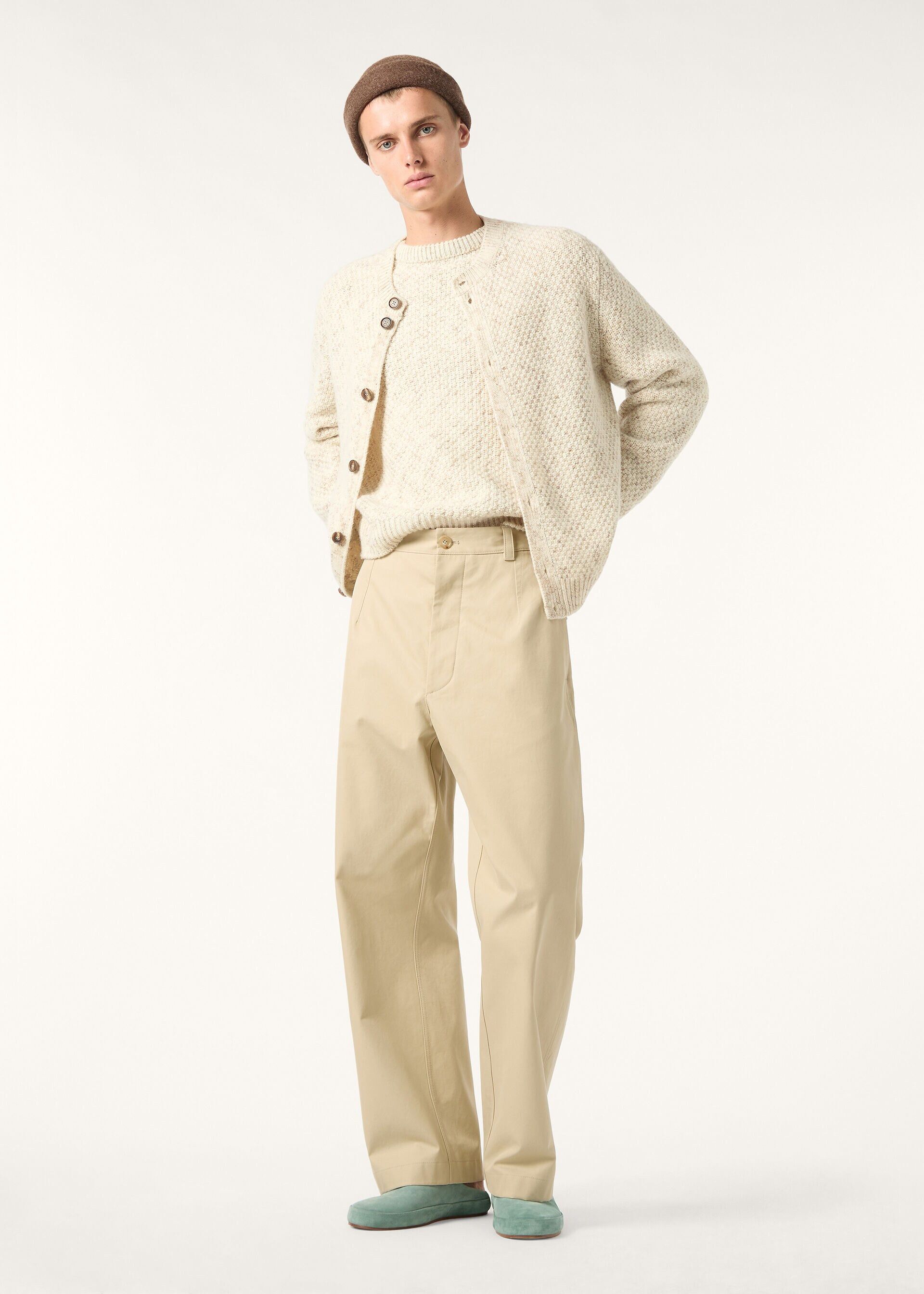 Loro Piana os11x0226 FAQ4349 Fuji Pant in Rammed Beige Size US 30 / EU 46 - 2 Thumbnail