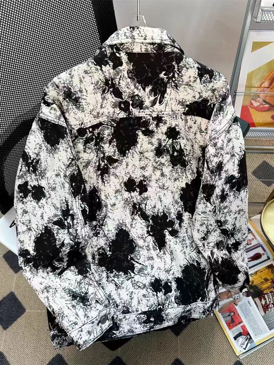 Japanese Brand × Vintage Hip Hop Street Graffiti Loose Casual Denim Jacket Size US XL / EU 56 / 4 - 3 Thumbnail