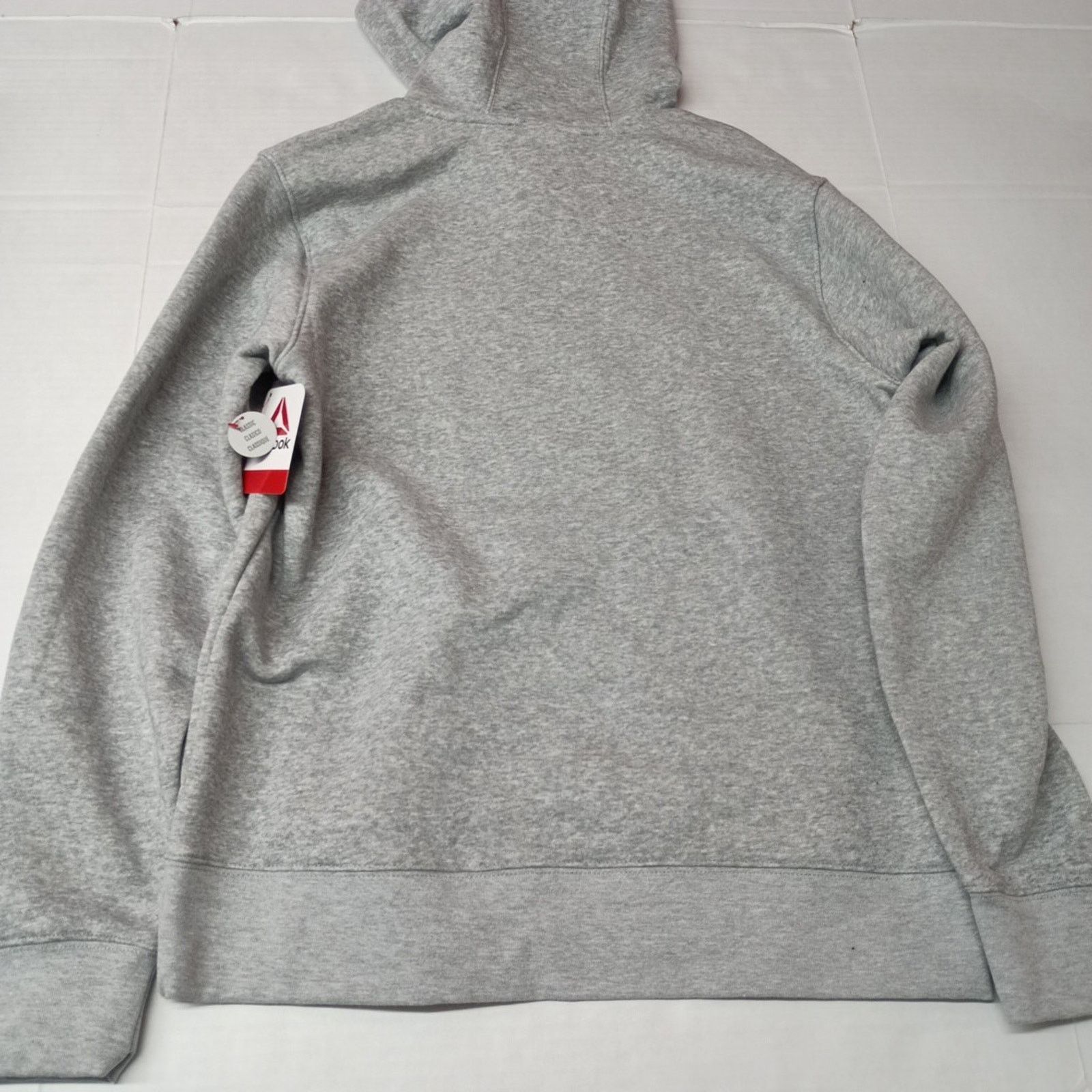 Reebok Reebok Delta Logo Hoodie Men's Size M Heather Gray Pocket Size US M / EU 48-50 / 2 - 8 Thumbnail