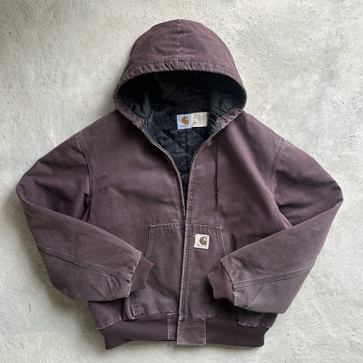 Carhartt Rare!!! Vintage 90s Carhartt J06 BRG Hooded Jacket Boxy XL Size US XL / EU 56 / 4 - 1 Thumbnail