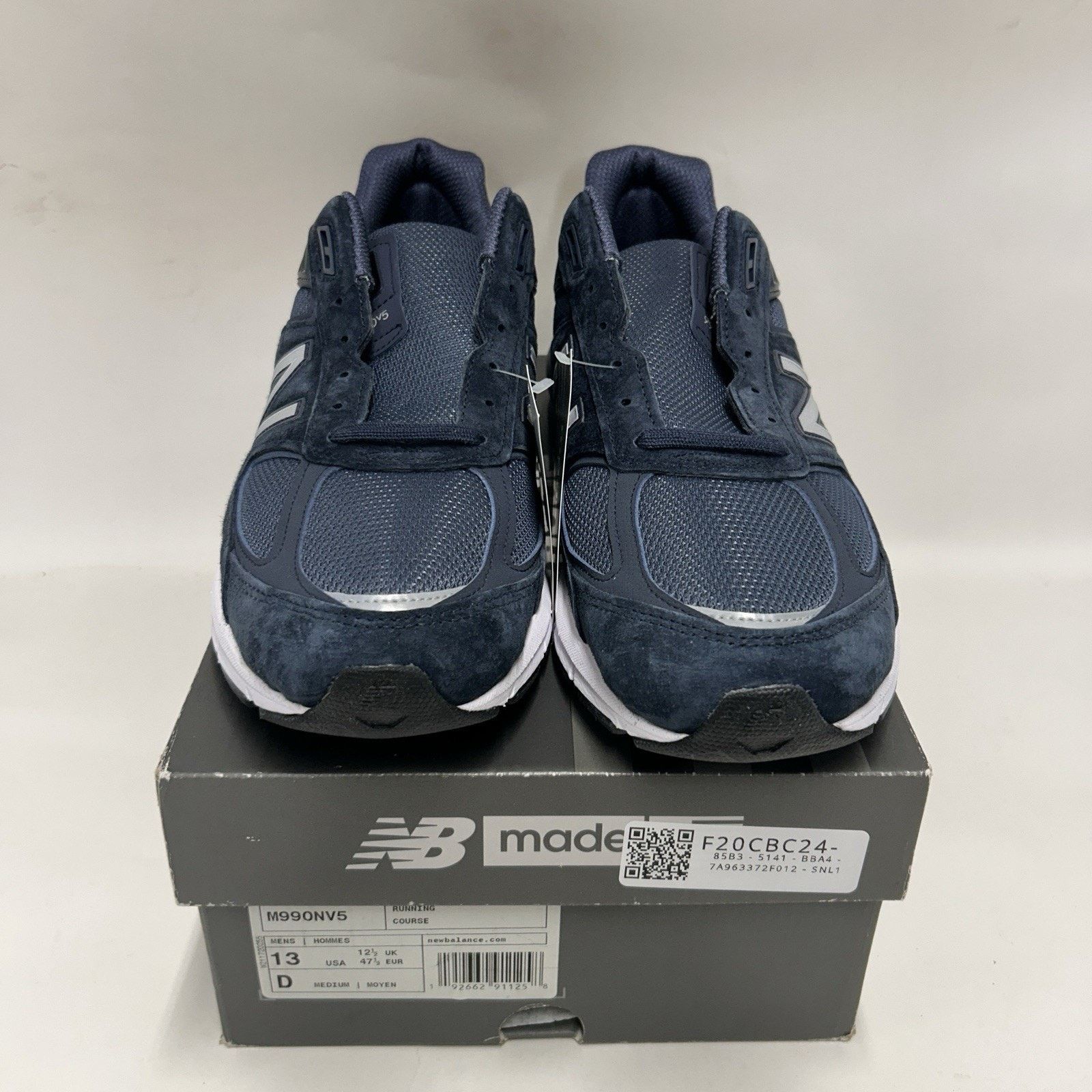 New Balance New Balance 990v5 Sneakers “Navy/Silver” M990NV5 Size US 13 / EU 46 - 2 Thumbnail