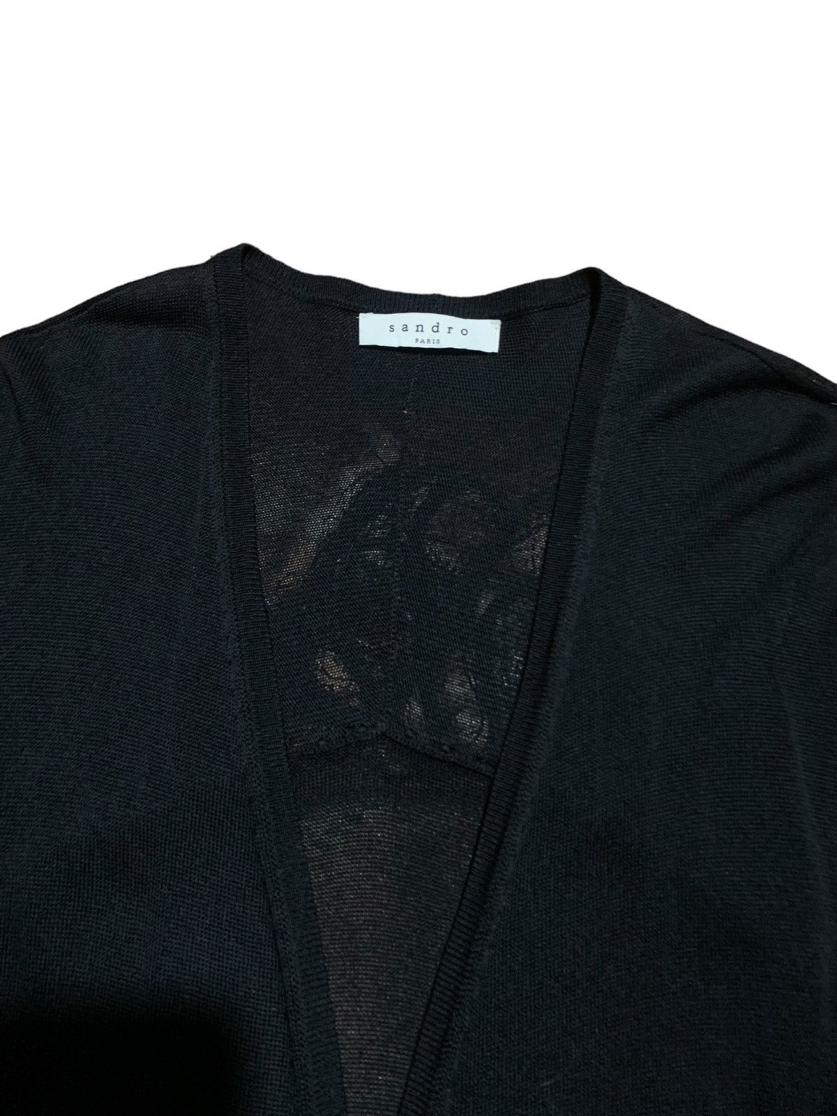 Sandro Sandro Paris fringed mesh viscose cardigan punk style Size US M / EU 48-50 / 2 - 8 Thumbnail