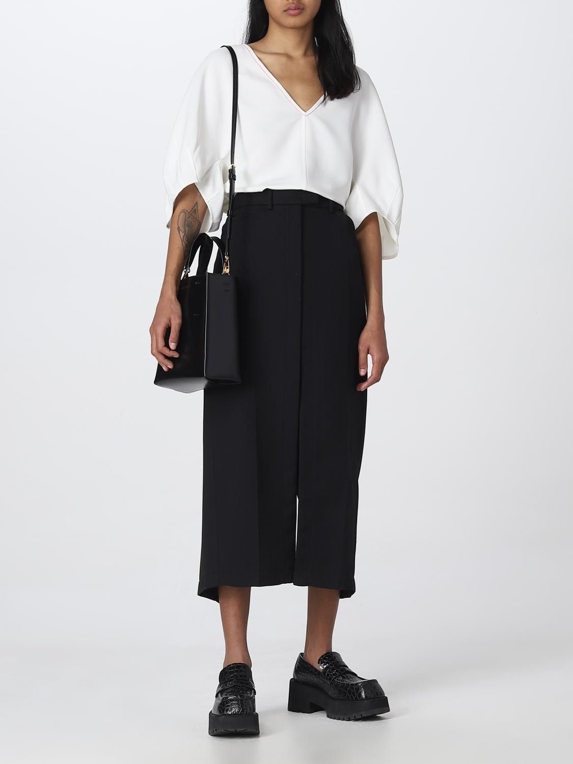 Marni o1y1125 Blouse in White Size XS / US 0-2 / IT 36-38 - 2 Thumbnail