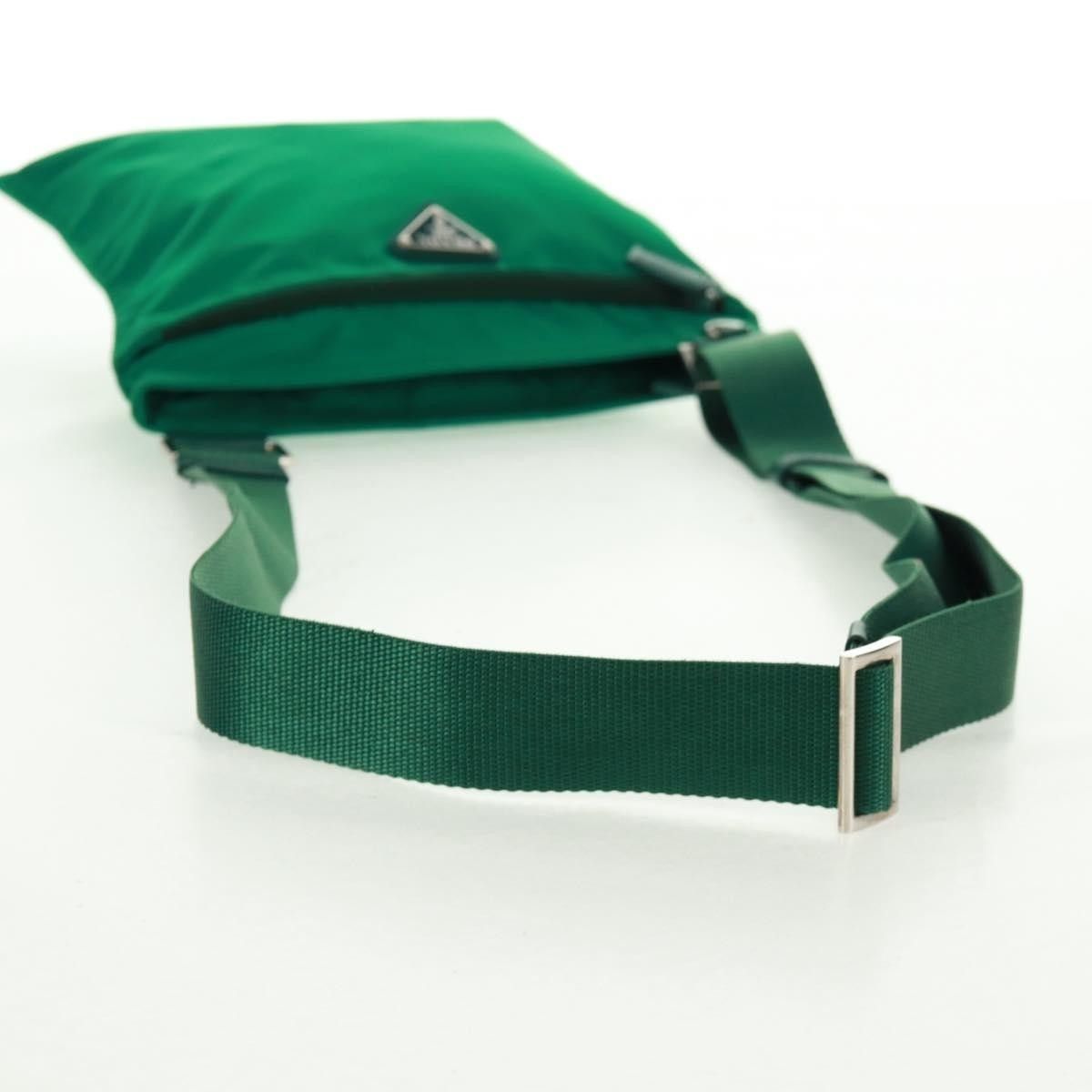 Prada PRADA Shoulder Bag Nylon Green Silver Auth 164302V Size ONE SIZE - 6 Thumbnail