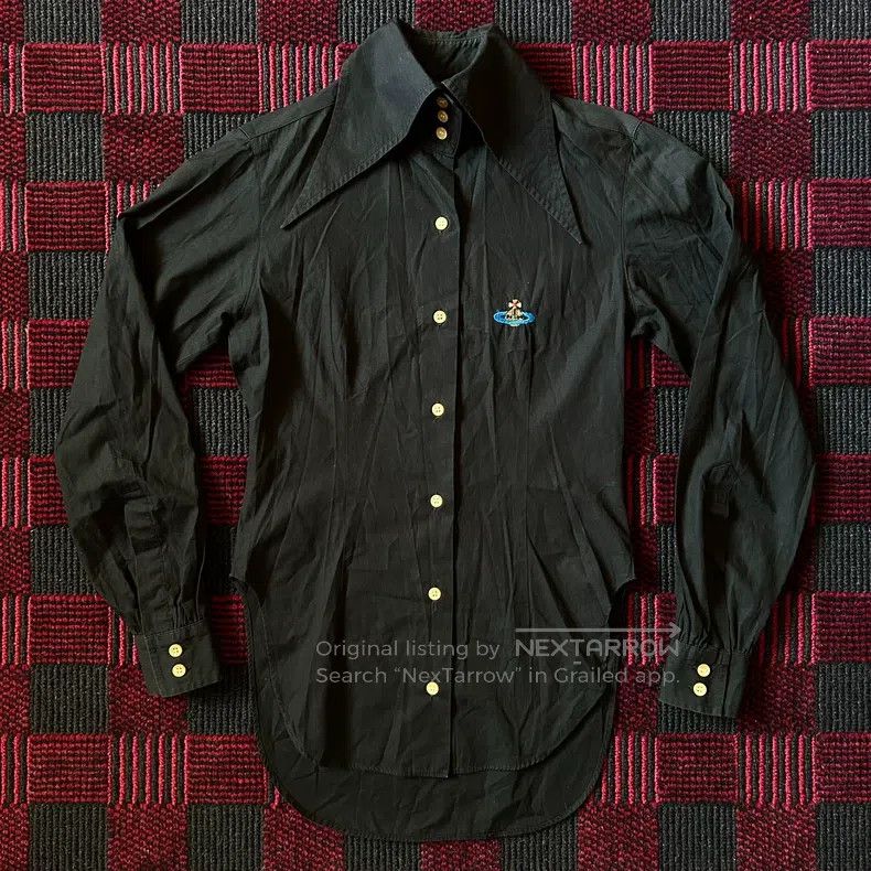Vivienne Westwood Vivienne Westwood Large pointed collar shirt Size XS / US 0-2 / IT 36-38 - 3 Thumbnail
