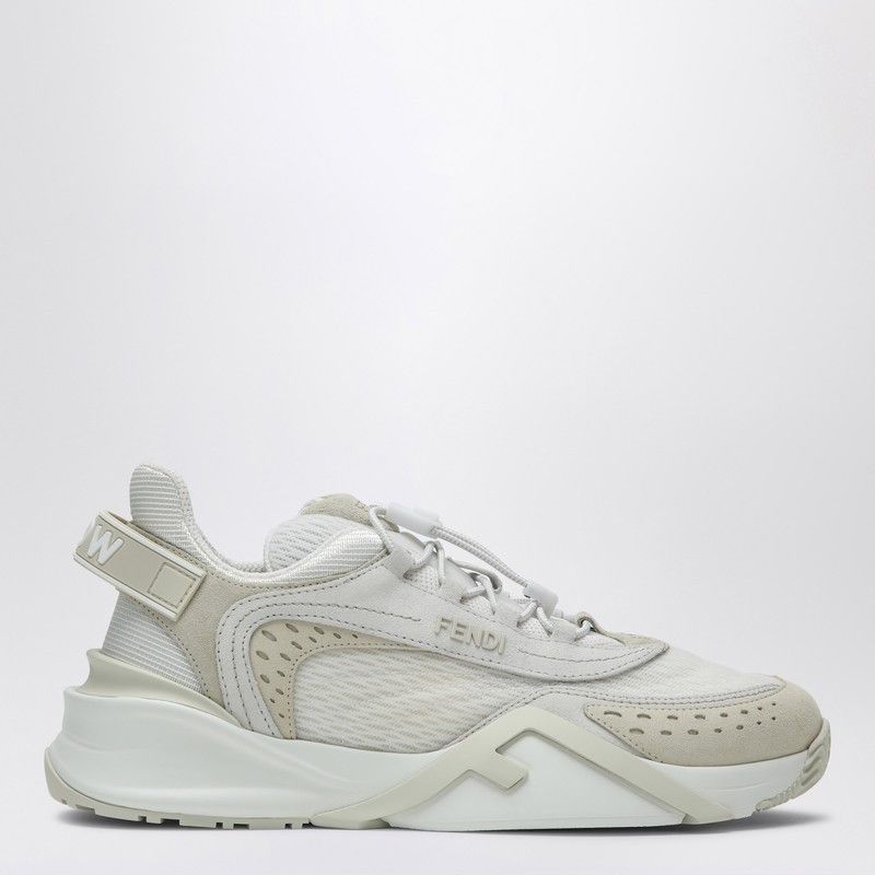Fendi Fendi Fendi Flow Sneaker In White Mesh And Suede Size US 11 / IT 41 - 1 Thumbnail