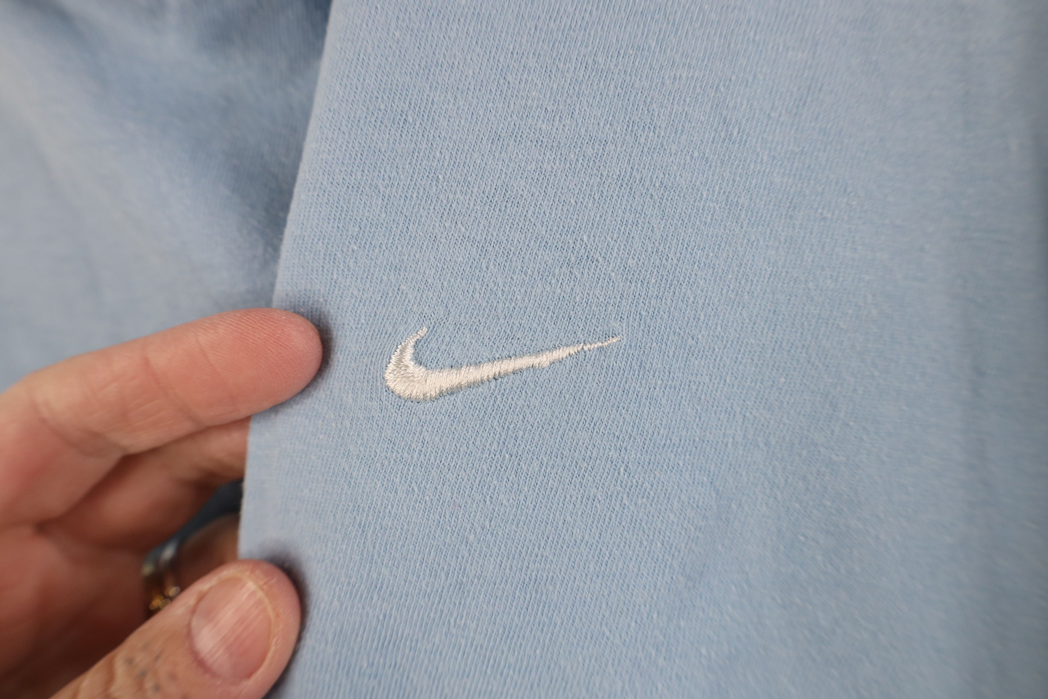 Nike Vintage Nike Scott Mini Swoosh T-Shirt Carolina Blue Cotton Size US XXL / EU 58 / 5 - 4 Thumbnail
