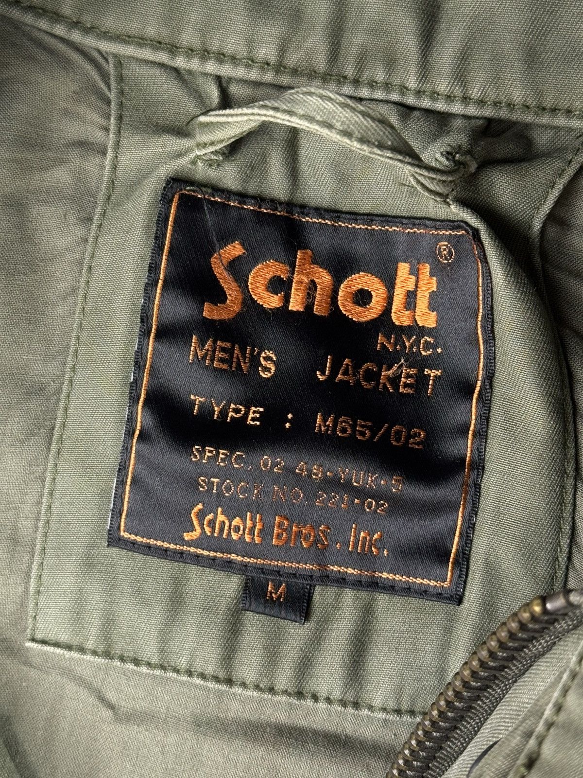 Schott Vintage Schott NYC M65 US Army Jacket Conmar Zipper Military Size US M / EU 48-50 / 2 - 8 Thumbnail