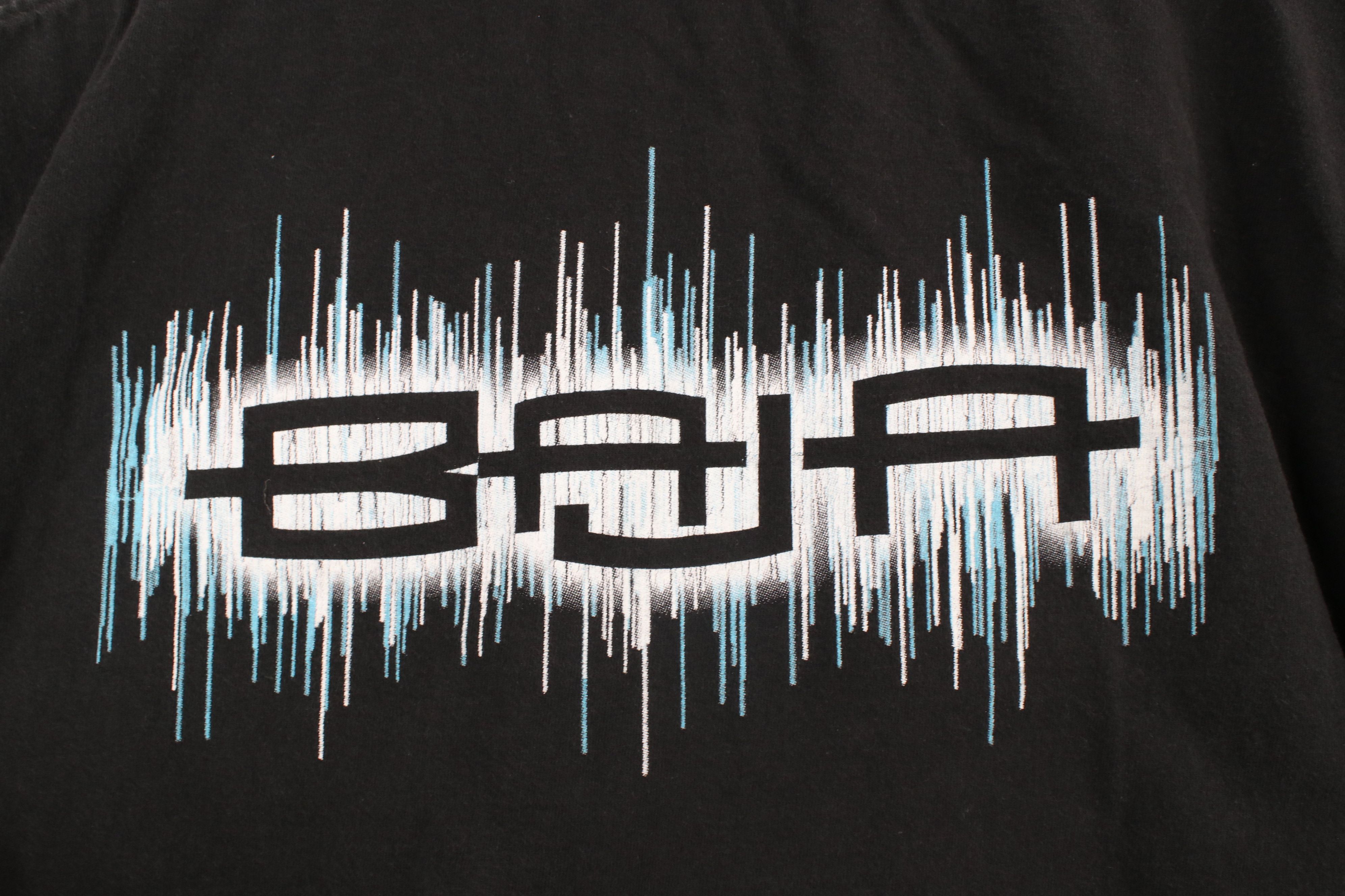 Vintage Vintage 90s Y2K Spell Out Baja Boats Pocket T-Shirt Black Size US M / EU 48-50 / 2 - 8 Thumbnail