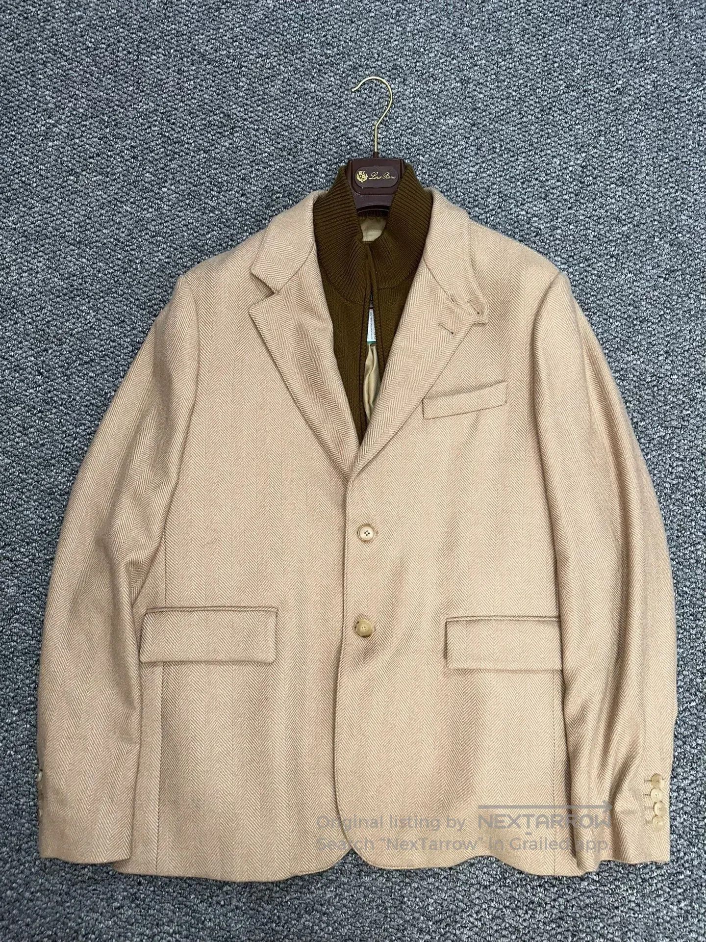 Loro Piana Loro Piana Baby Camel Blazer W/ Detachable Sweater. Size US XXL / EU 58 / 5 - 1 Thumbnail