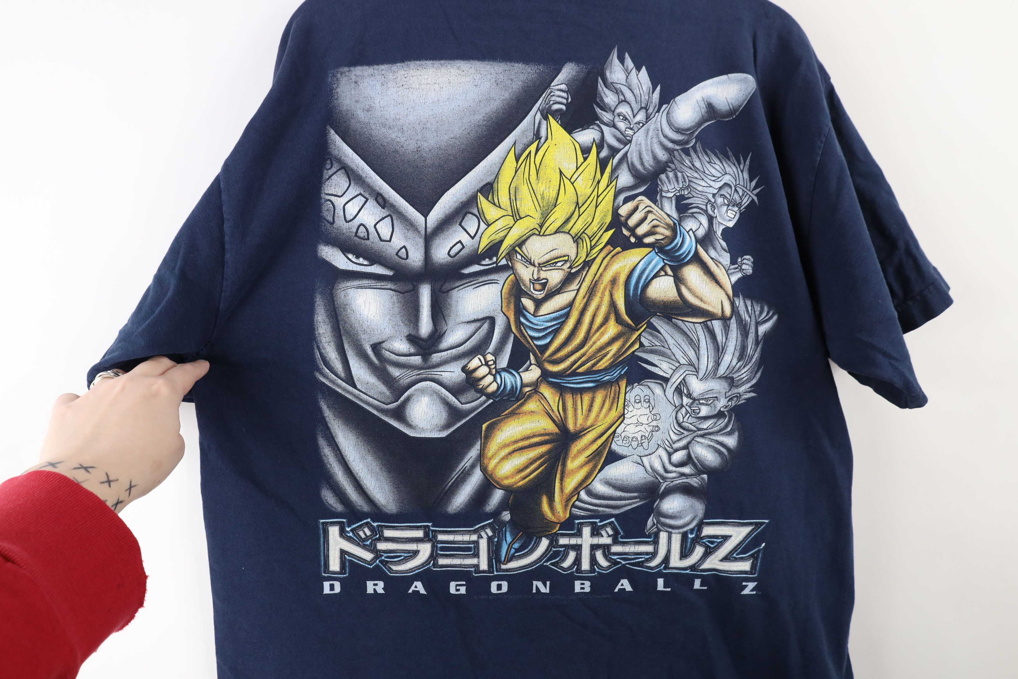 Vintage Vintage 90s Dragon Ball Z Japan Super Saiyan T-Shirt Blue Size US L / EU 52-54 / 3 - 9 Thumbnail
