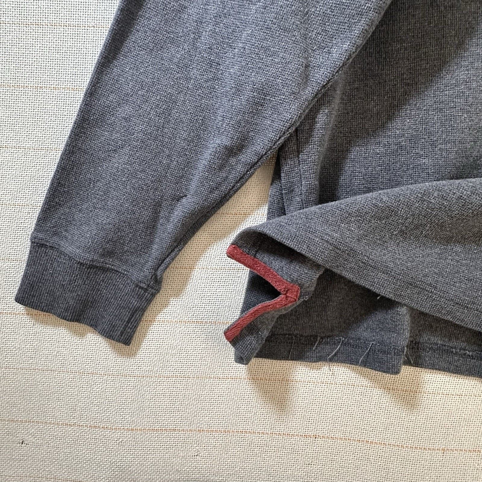L.L. Bean LL Bean Shirt Men's Gray Henley Thin Fleece Polyester Size US XL / EU 56 / 4 - 5 Thumbnail