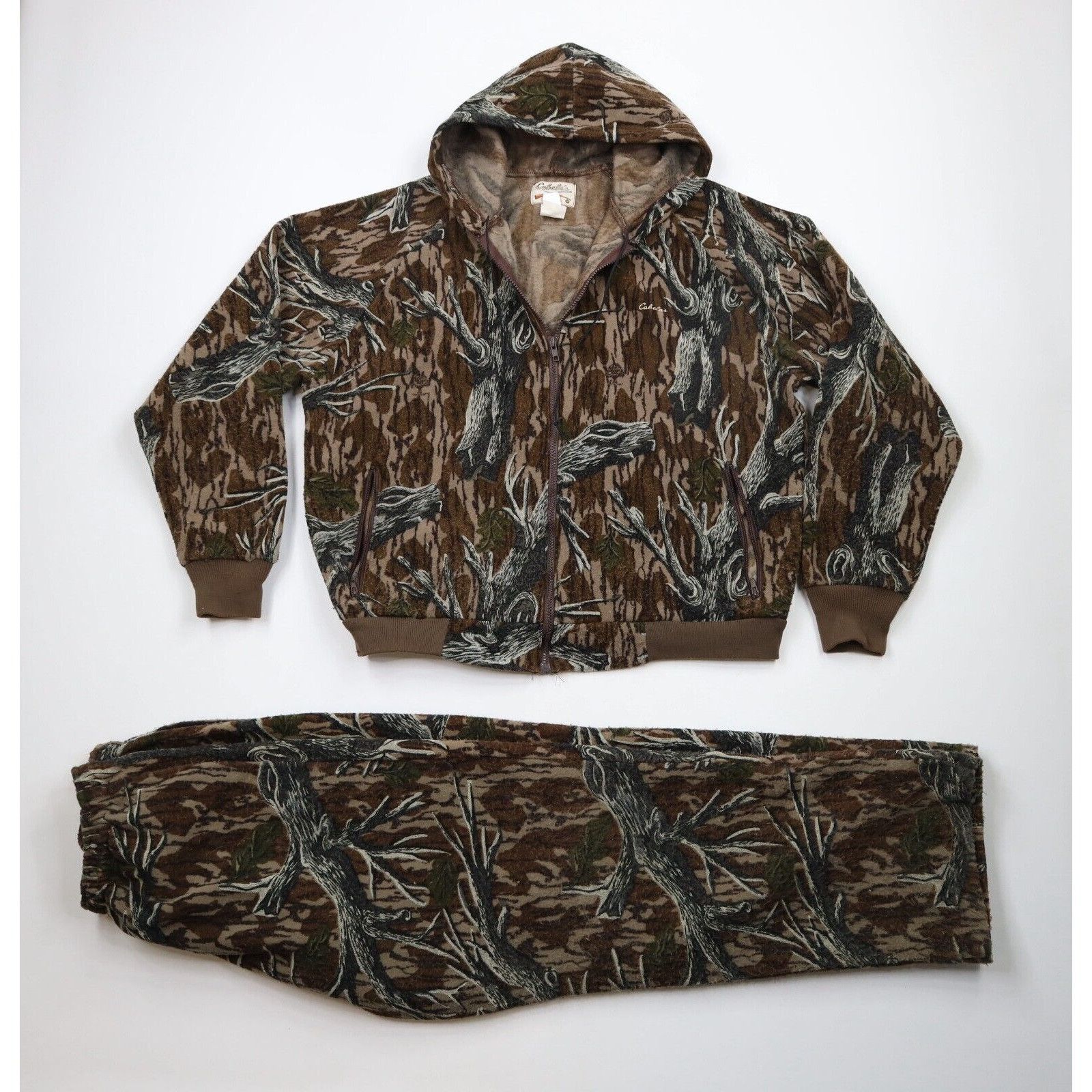 Cabelas × Vintage Vintage 80s Cabelas Mossy Oak Camouflage 2 Piece Suit Size US XL / EU 56 / 4 - 1 Thumbnail