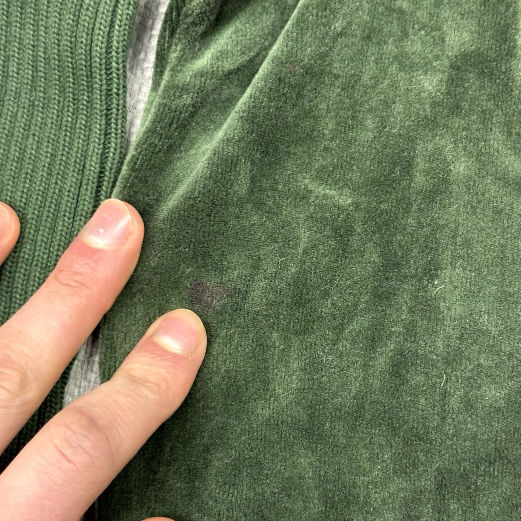 Velour VTG BEAUX ART 90S SWEATER JACKET GREEN COTTON POLYESTER FULL ZIP S RAGLAN SLEEVE RIBBED SHOULDERS VINTAGE UNISEX ADULTS Regular Size Size US S / EU 44-46 / 1 - 3 Thumbnail