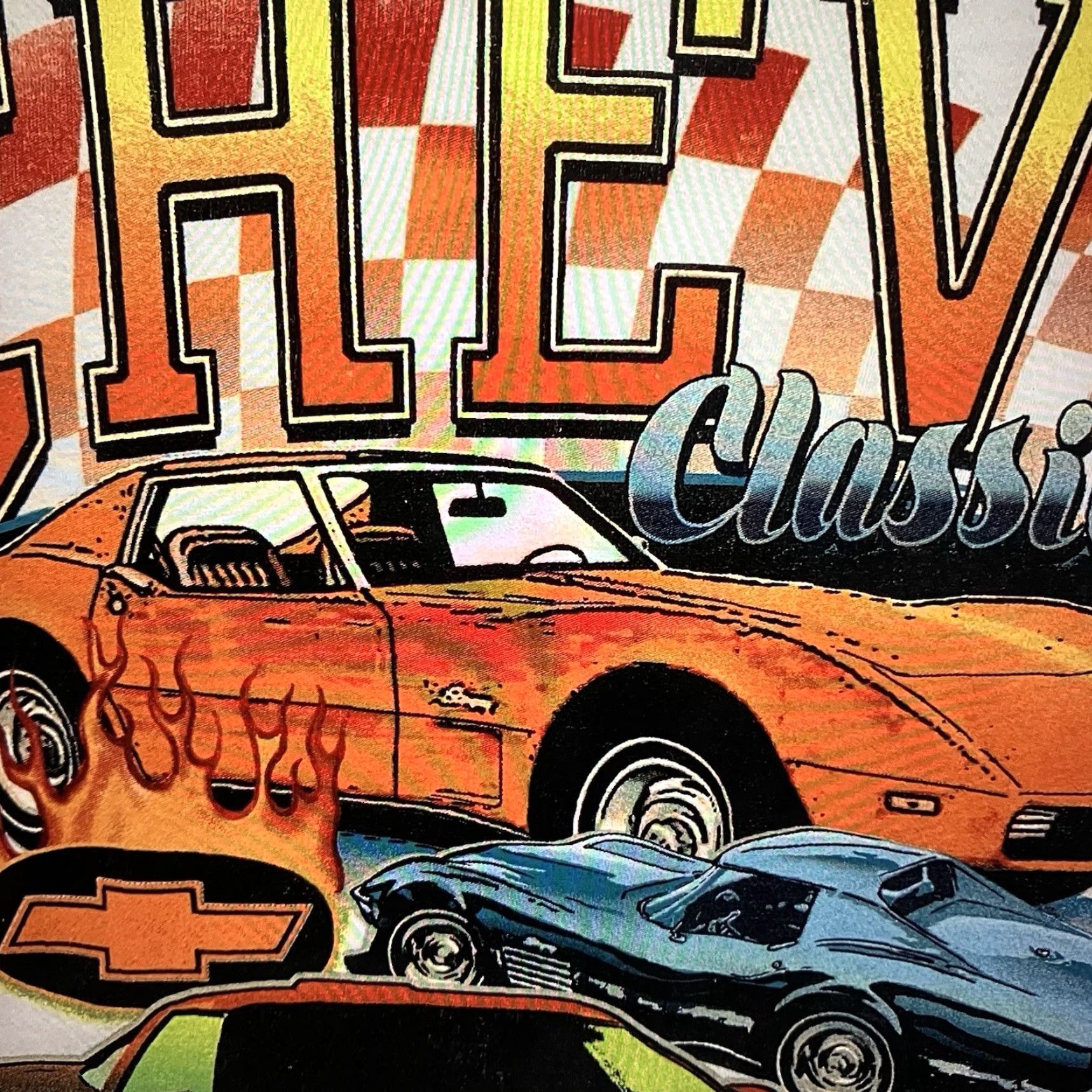 Etro VINTAGE Chevy Corvette T Shirt Men Adult XL White Graphic Print Cars 80s Retro Size US XL / EU 56 / 4 - 5 Thumbnail