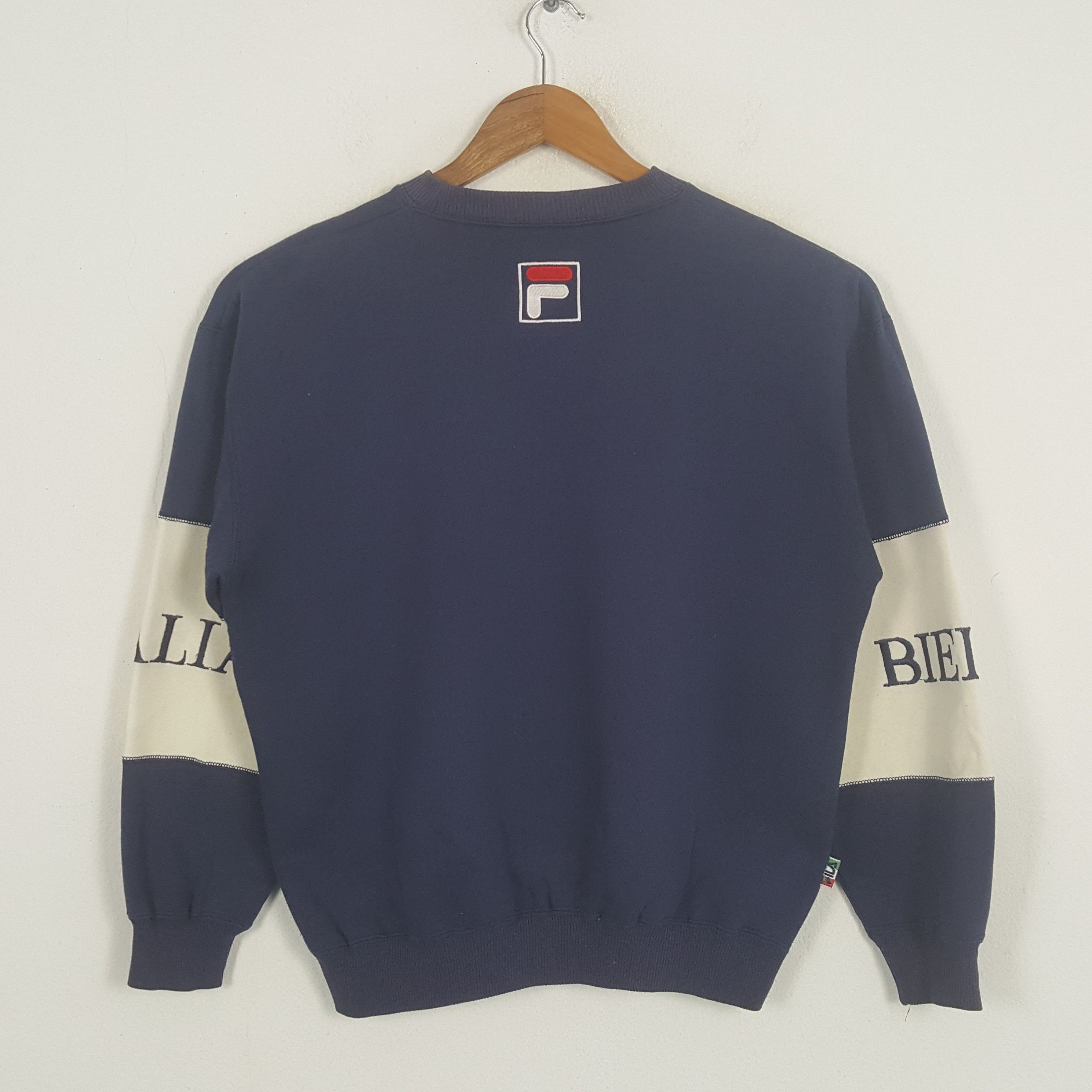 Fila × Vintage Vintage FILA BIELLA ITALIA Sportswear Brand Sweatshirt Size US L / EU 52-54 / 3 - 3 Thumbnail