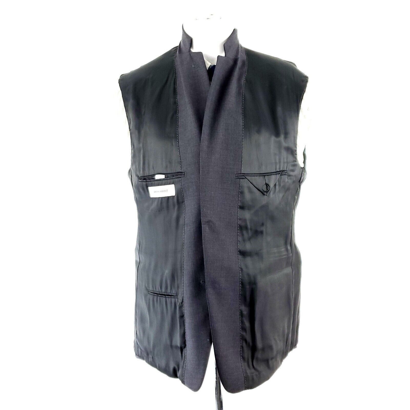 Joseph Abboud Joseph Abboud Wool 2 Button Blazer 40R Or Slim Fit 42R Gray Size 40R - 9 Thumbnail