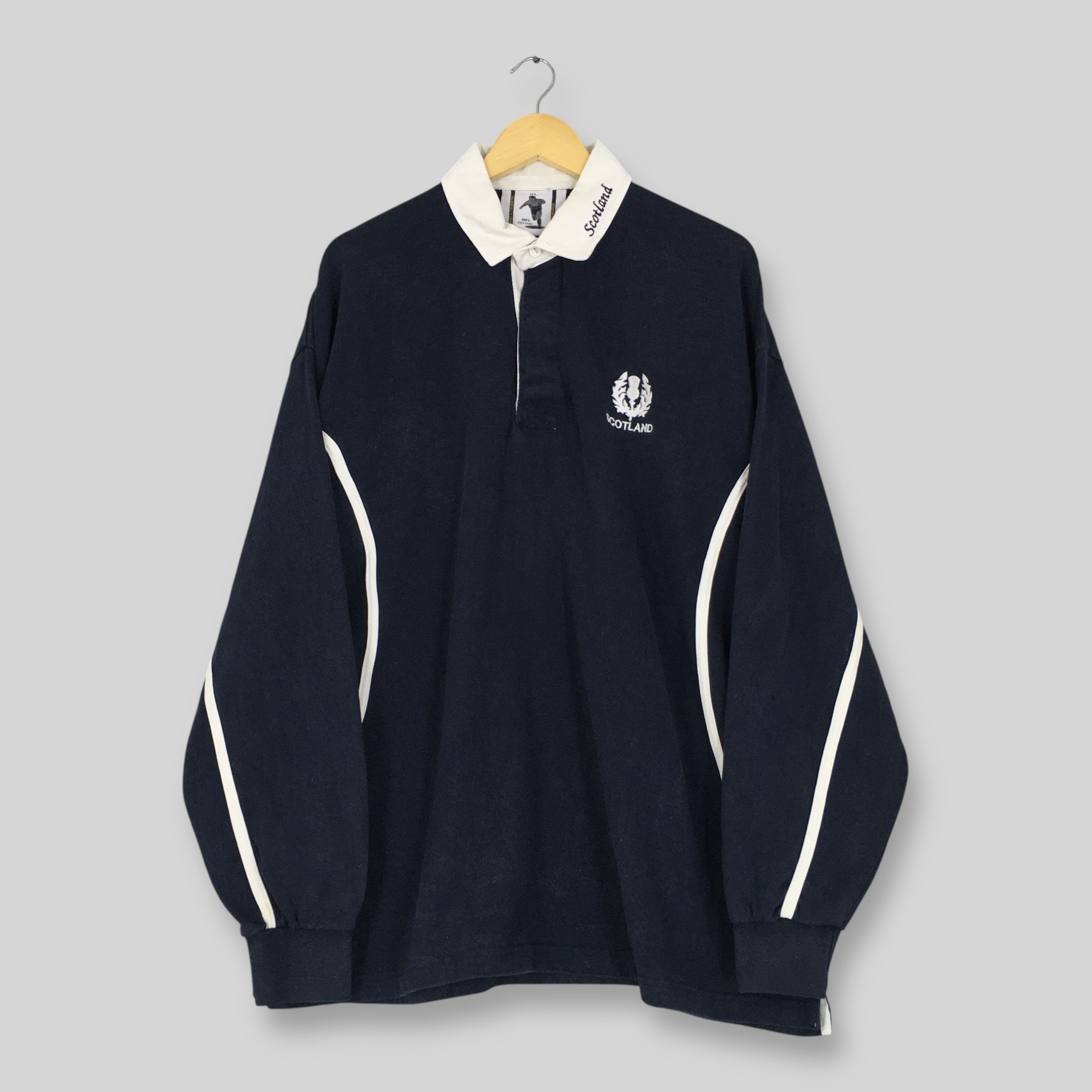 Vintage Vintage Scotland Union Polo Rugby Shirt XLarge Size US XL / EU 56 / 4 - 1 Thumbnail