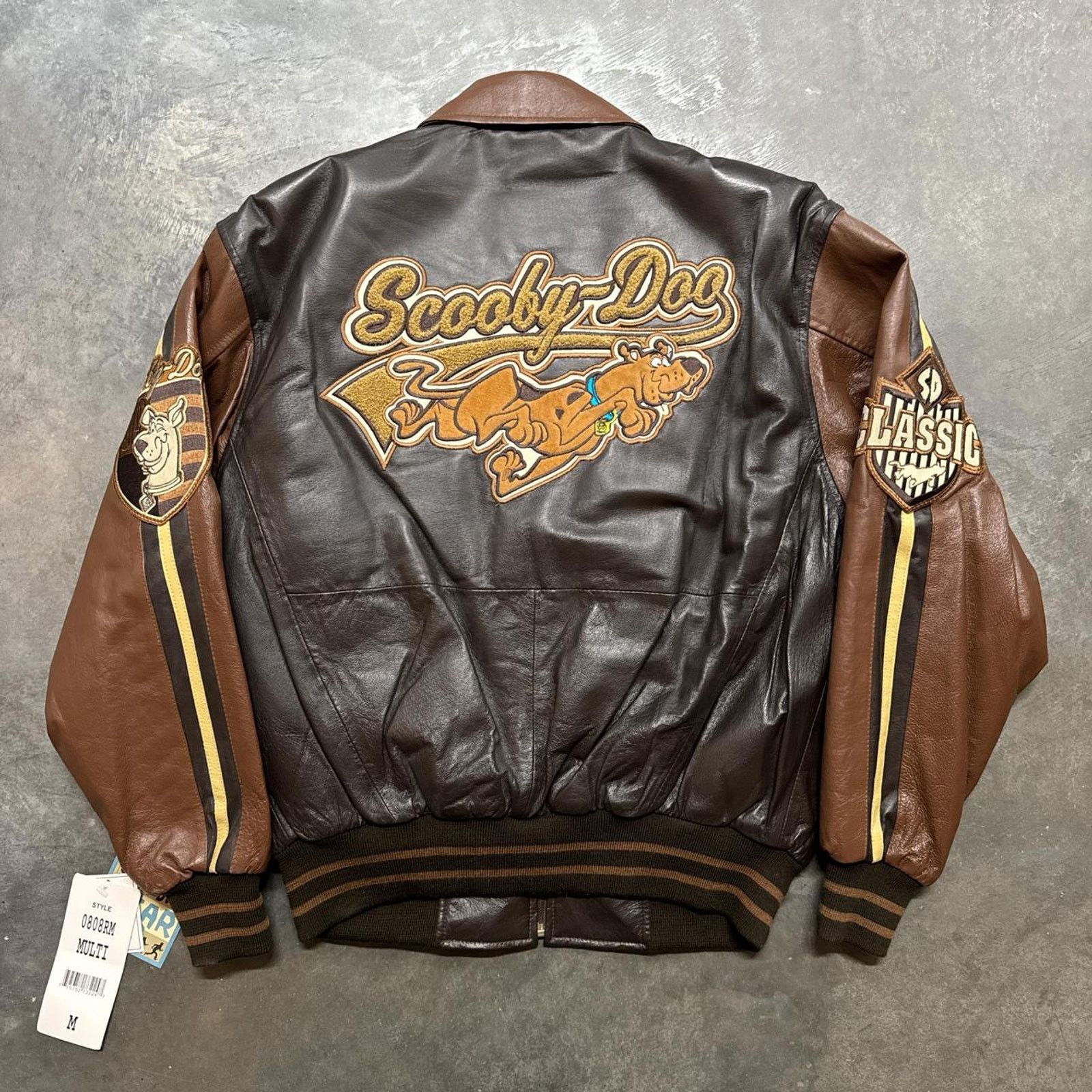 Cartoon Network × Vintage Vintage 90s NWT Scooby Doo Cartoon Network Leather Jacket Size US M / EU 48-50 / 2 - 1 Thumbnail