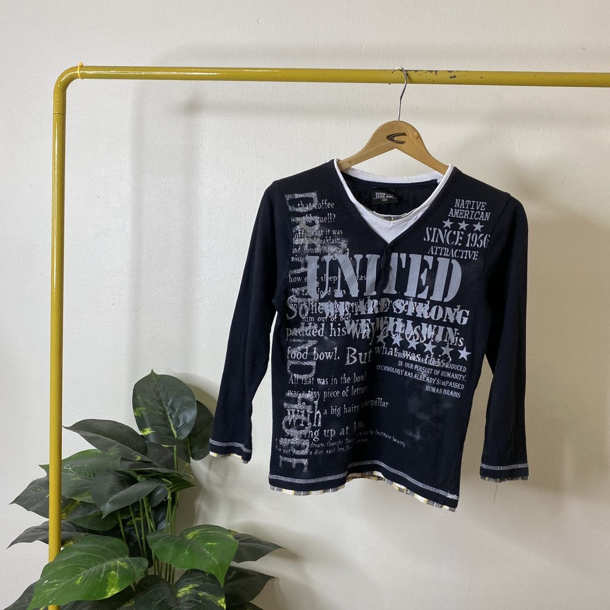 If Six Was Nine Seditionaries Poem Cyber Gothic Punk Grunge Double Layer Tee Size XS / US 0-2 / IT 36-38 - 1 Thumbnail