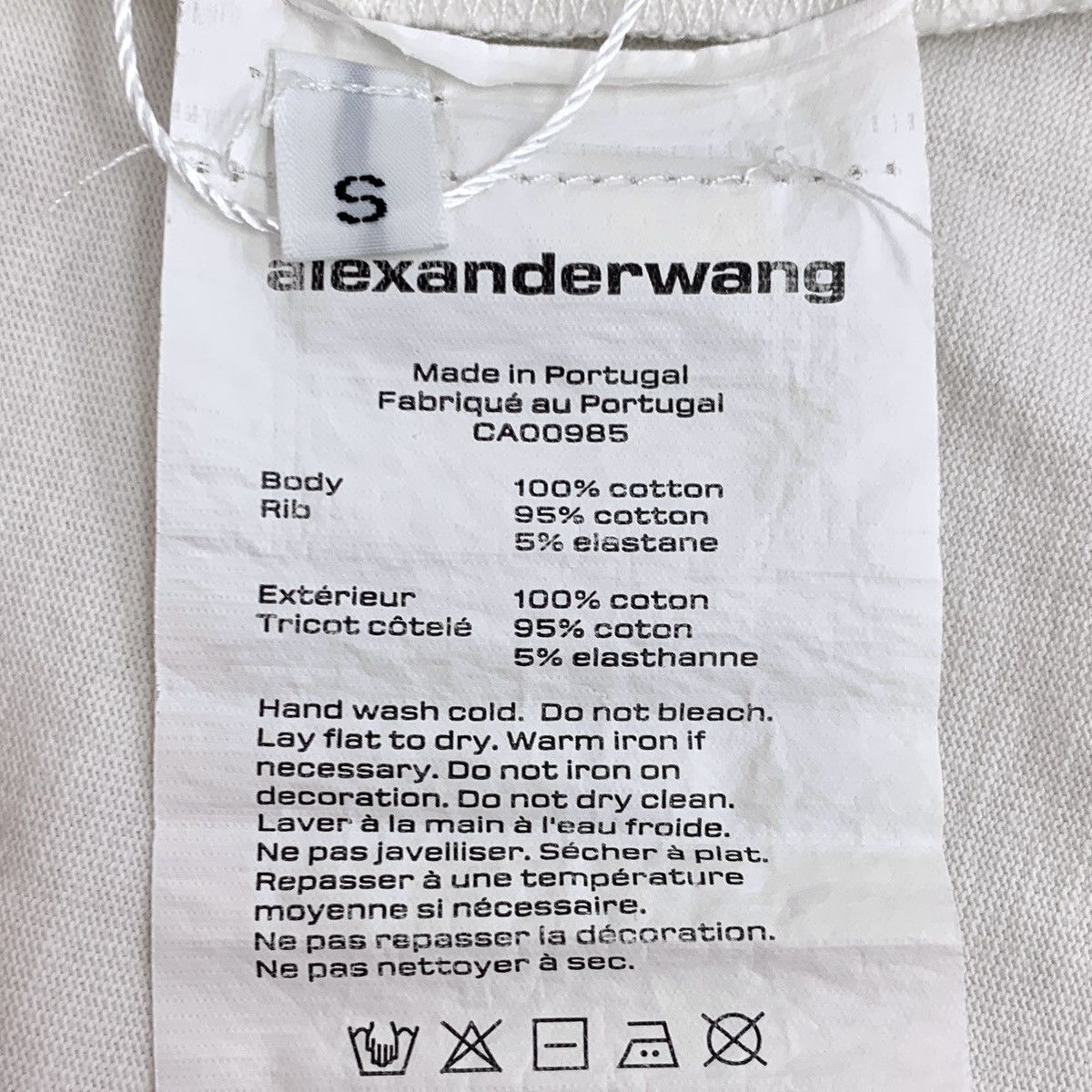 Alexander Wang Alexander Wang Logo Print Chain Short Sleeve T-Shirt K26WX Size S / US 4 / IT 40 - 6 Thumbnail