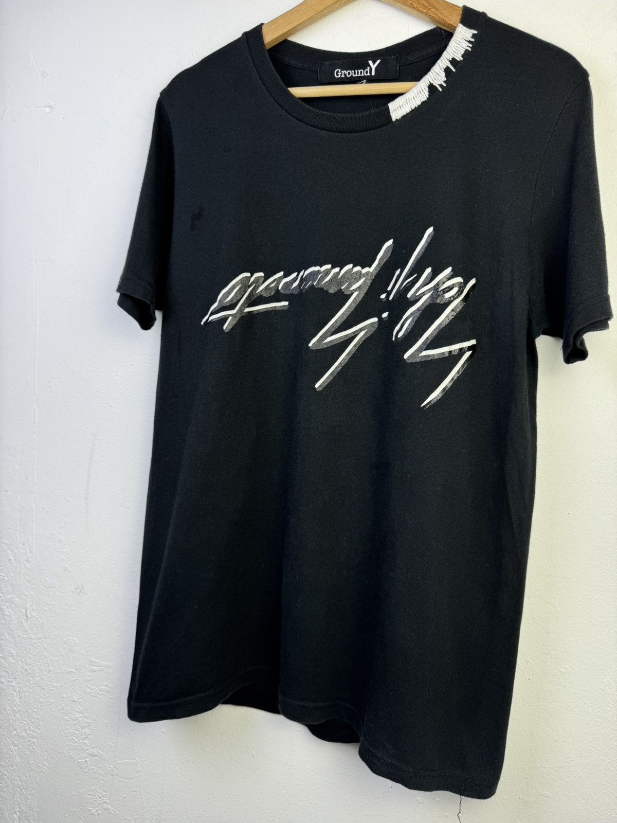 Ground Y Yohji Yamamoto Ground Y Spellout Tee Size US M / EU 48-50 / 2 - 3 Thumbnail