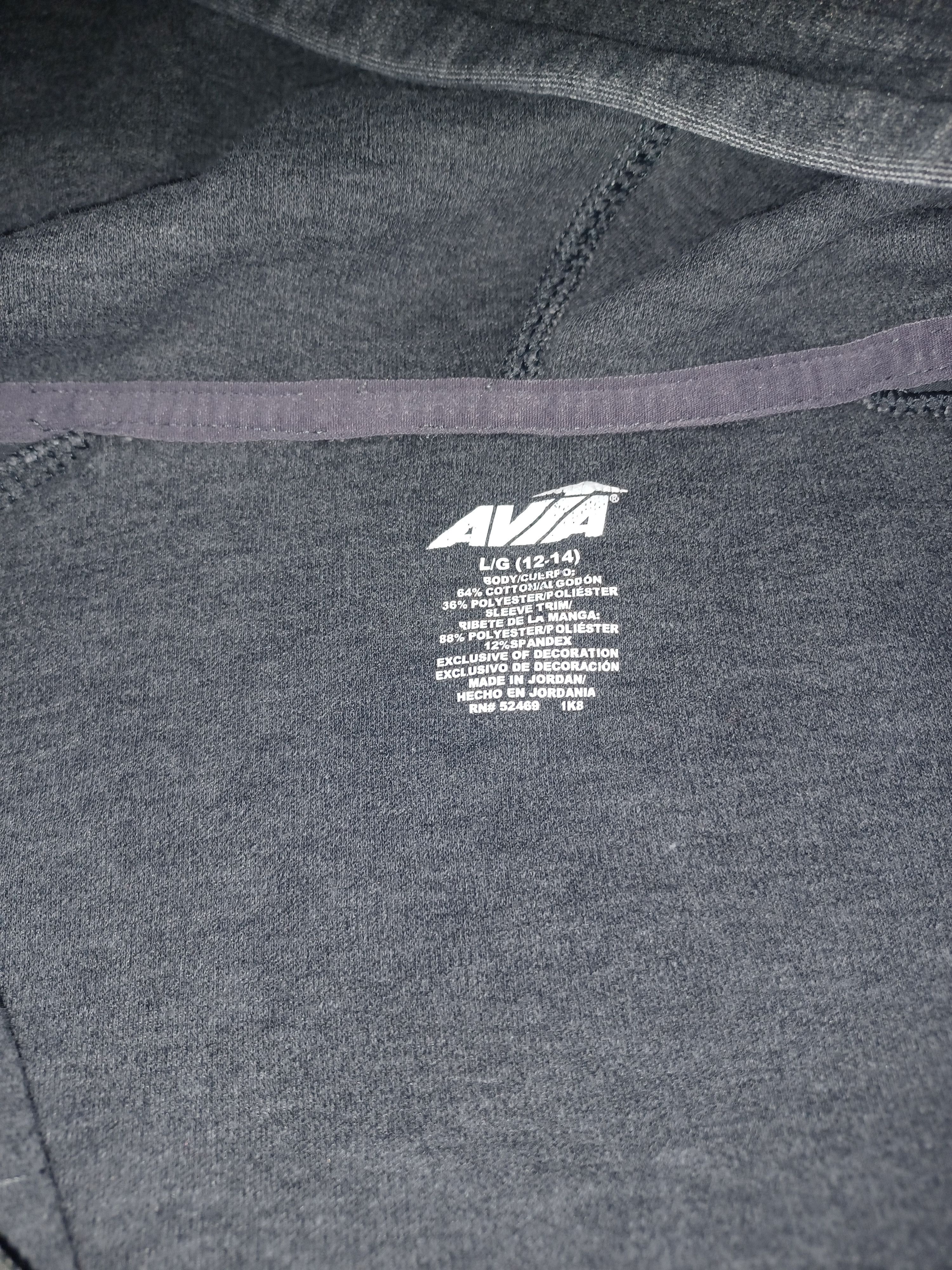 Avia Avia Women's Hooded Athletic Sweat Shirt Large Gray Size L / US 10 / IT 46 - 4 Thumbnail