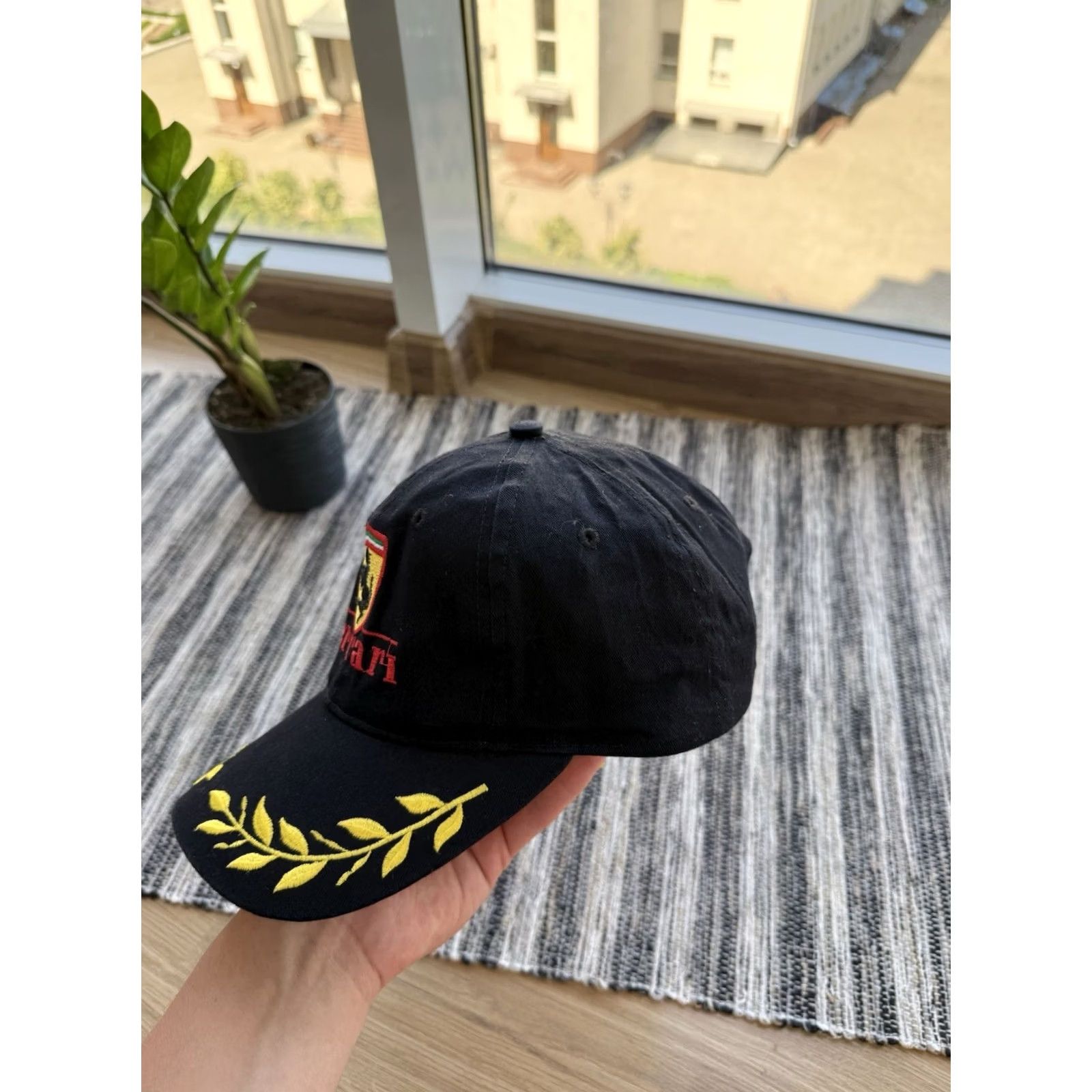 Ferrari VINTAGE Ferrari Racing Cap Snapback Hat Black One Size Men Size ONE SIZE - 5 Thumbnail