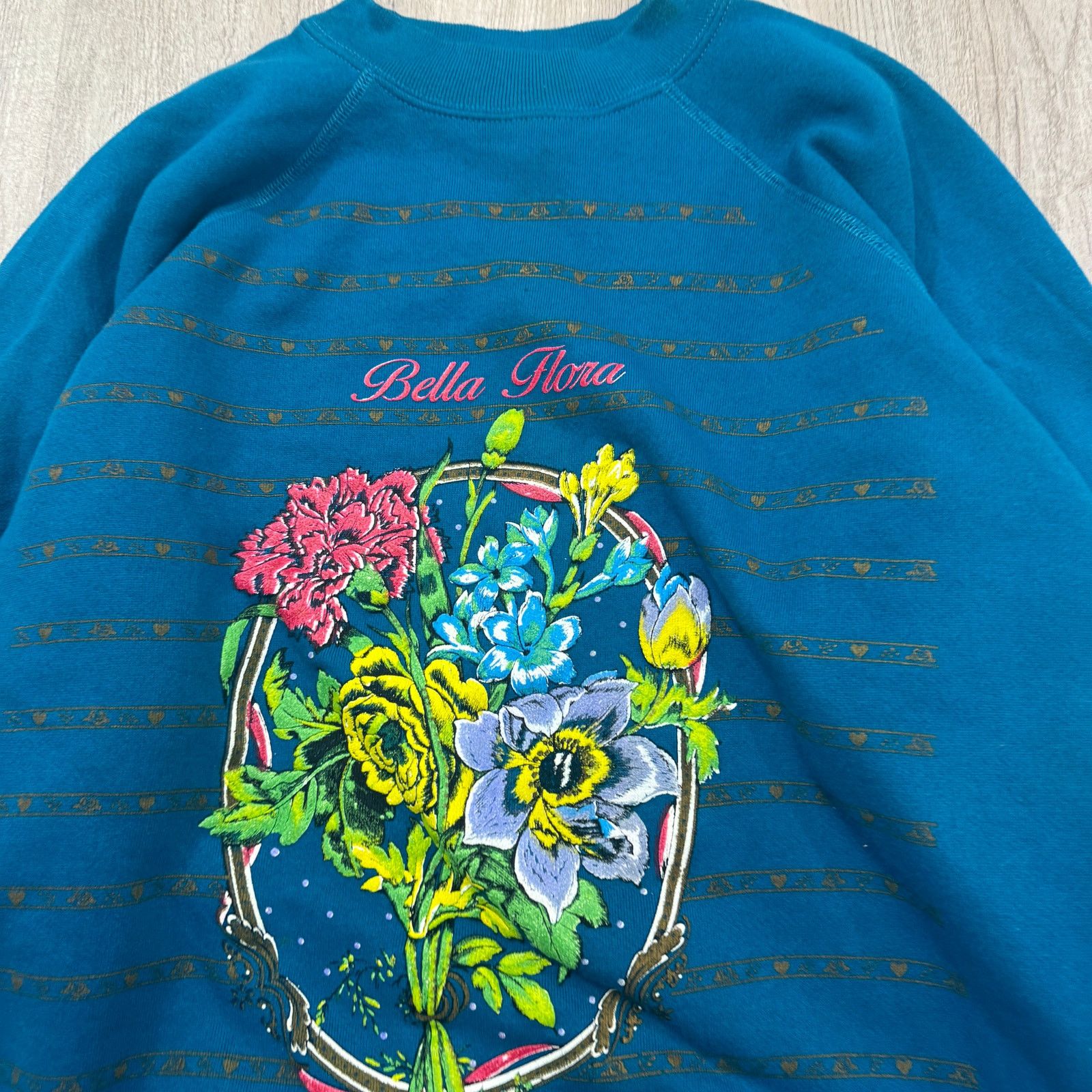 Vintage Vintage Bella Flora Floral Flower Sweatshirt Adult 2XL XXL Size XXL / US 16-18 / IT 52-54 - 3 Thumbnail