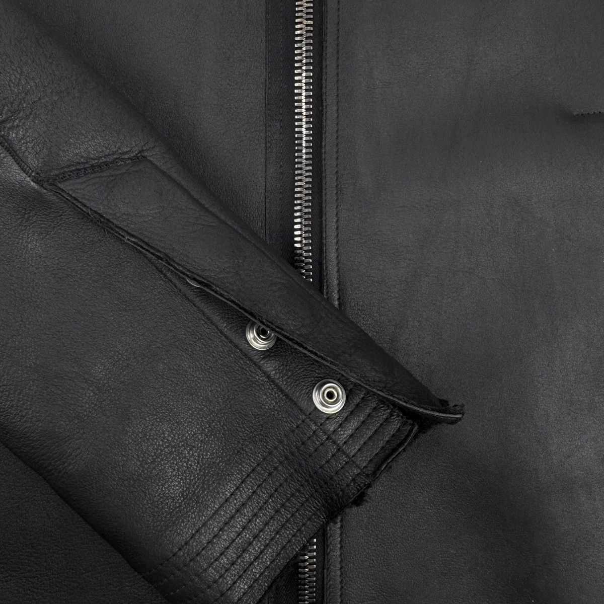 Rick Owens Rick Owens FW16 Mastodon Black Shearling Jacket Size US M / EU 48-50 / 2 - 4 Thumbnail