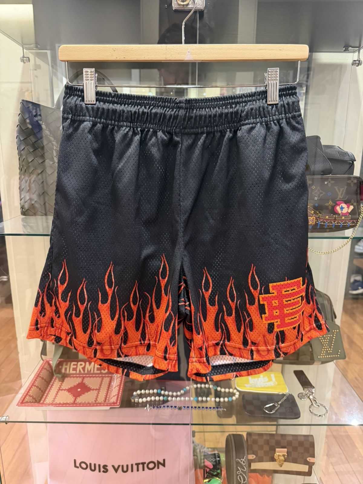 Eric Emanuel Flame Mesh Shorts