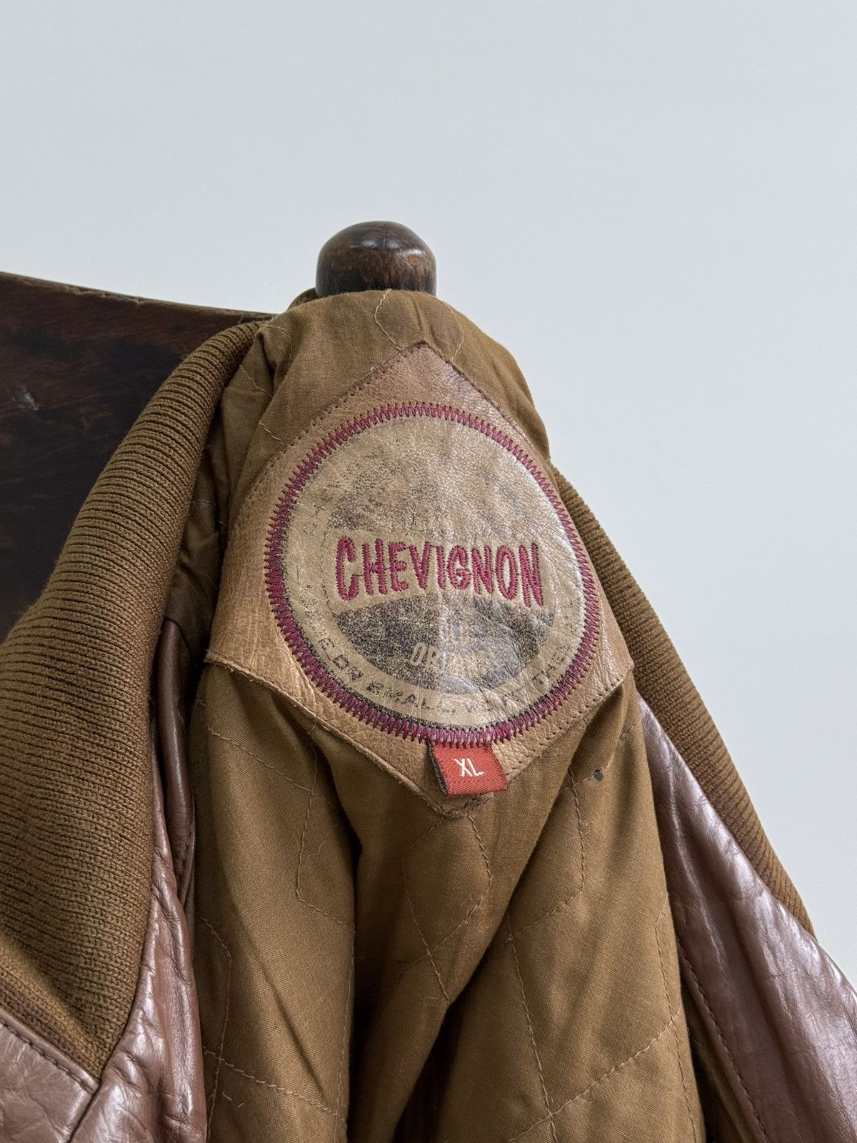 Chevignon Vintage Chevignon Brown Buffalo Leather Jacket Size US XL / EU 56 / 4 - 7 Thumbnail