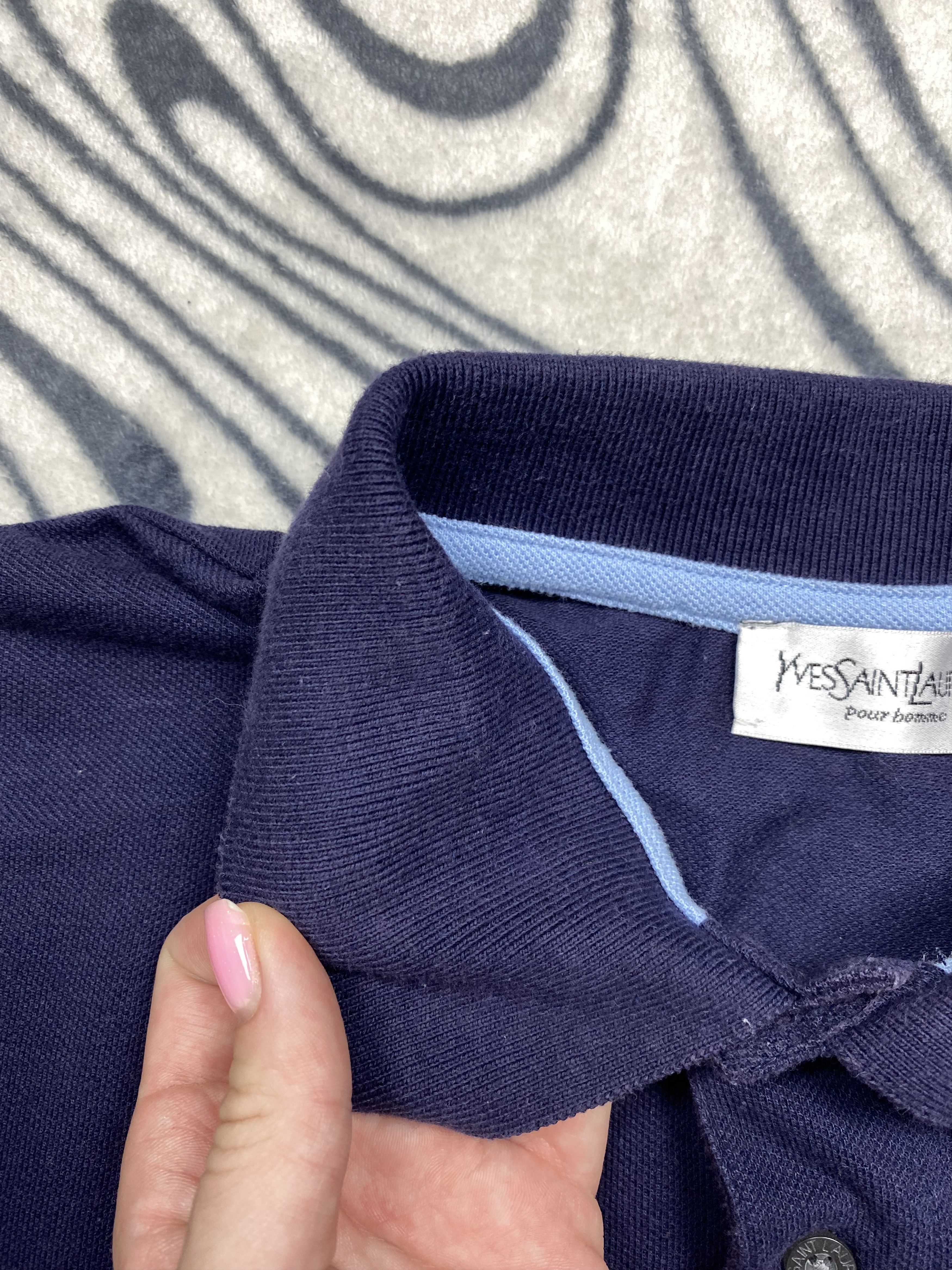 Yves Saint Laurent Yves Saint Laurent YSL Vintage Mens Polo Shirt Y2K Size US L / EU 52-54 / 3 - 5 Thumbnail