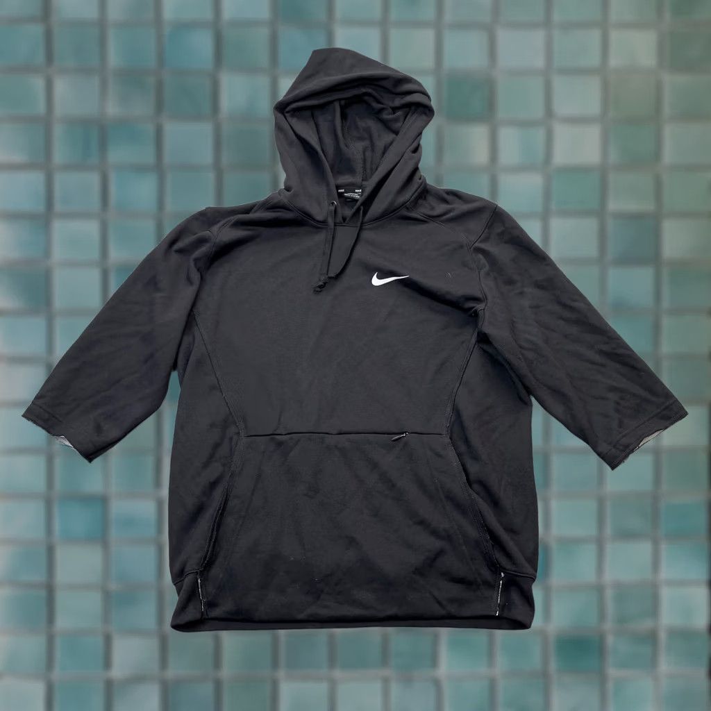 Nike Nike Hoodie Mens Large Black Swoosh Logo Performance Yoga Athleisure Running Gym Size US L / EU 52-54 / 3 - 1 Thumbnail