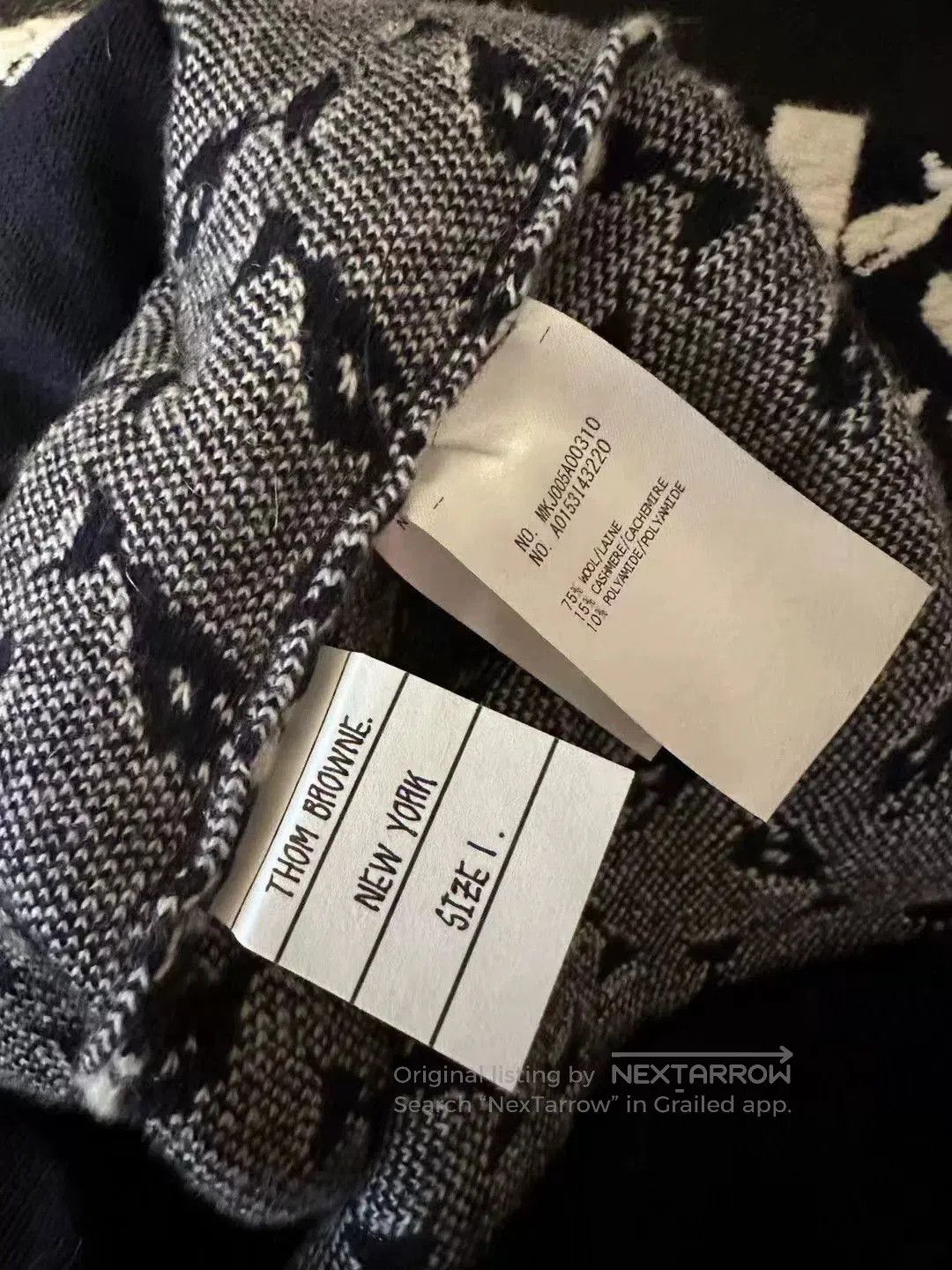 Thom Browne Thom Browne Little Whale Knit Coat. Size US S / EU 44-46 / 1 - 3 Thumbnail
