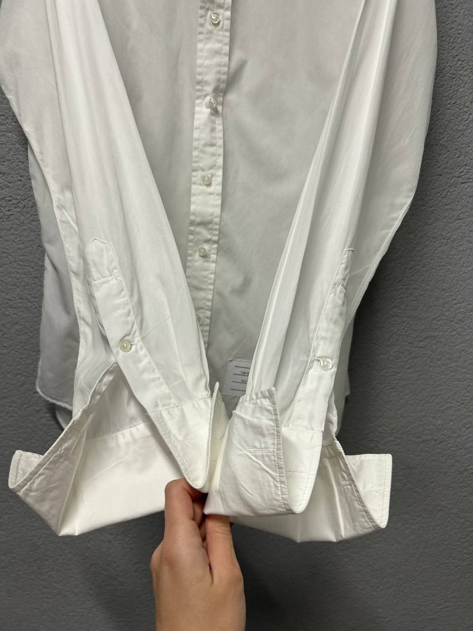 Thom Browne Thom Browne mens white shirt 4 / XL made in USA Size US XL / EU 56 / 4 - 5 Thumbnail