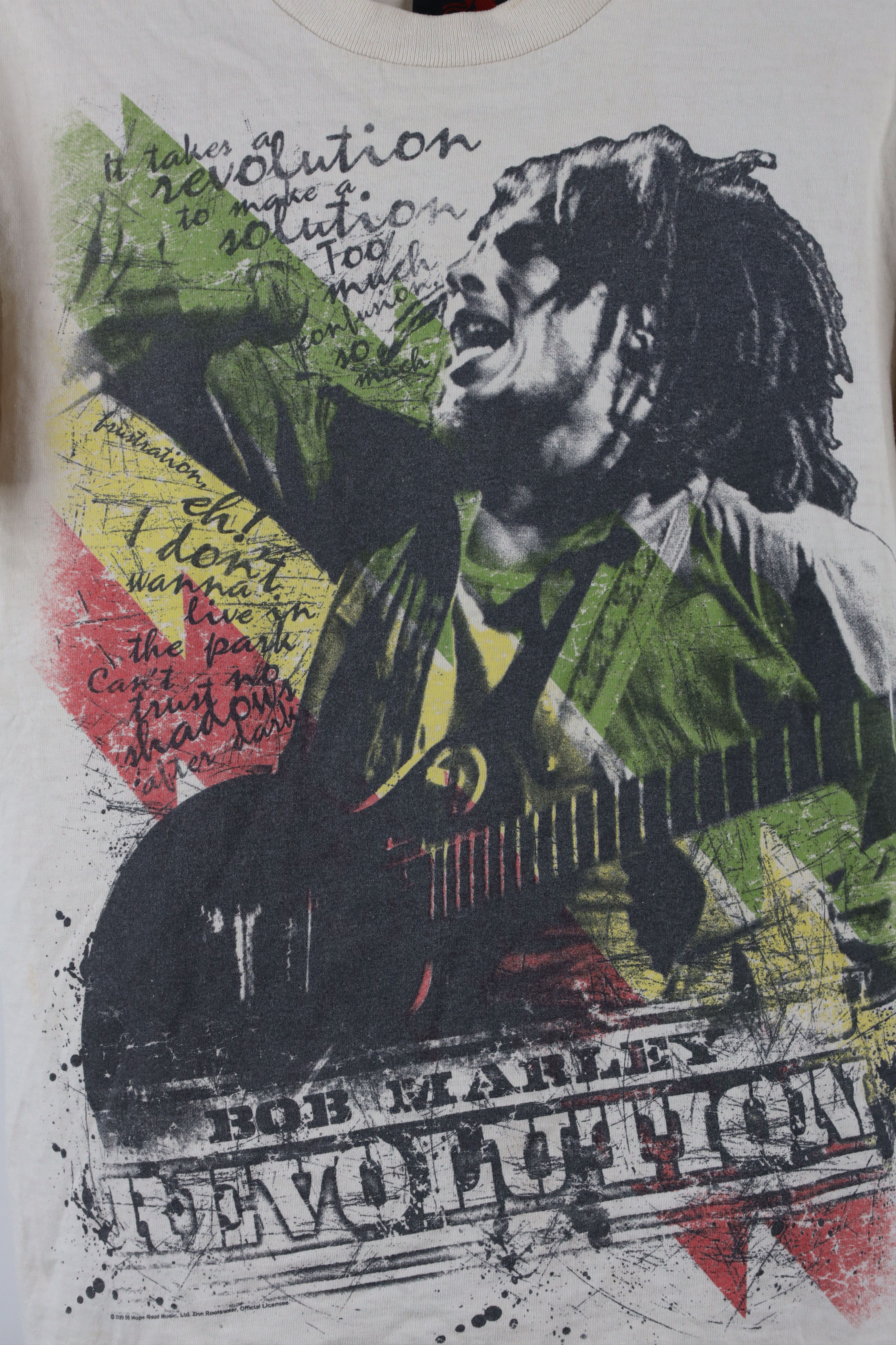 Vintage Vintage Y2K All Over Print Bob Marley Revolution T-Shirt Size US S / EU 44-46 / 1 - 4 Thumbnail