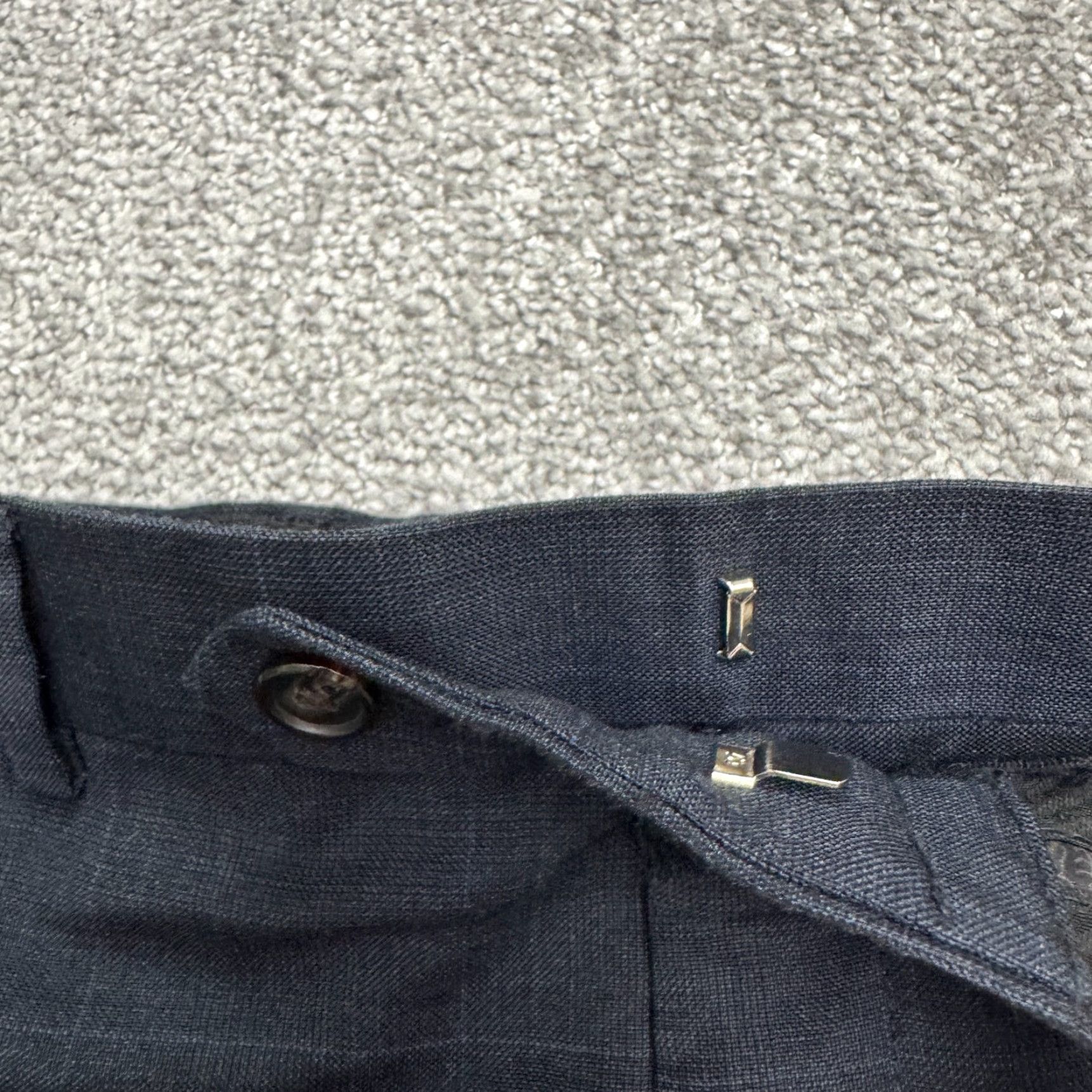 Ralph Lauren Vintage Ralph Lauren Wool Dress Pants Mens 38x29 Blue Slim Straight Business Casual Classic Designer Size US 38 / EU 54 - 4 Thumbnail