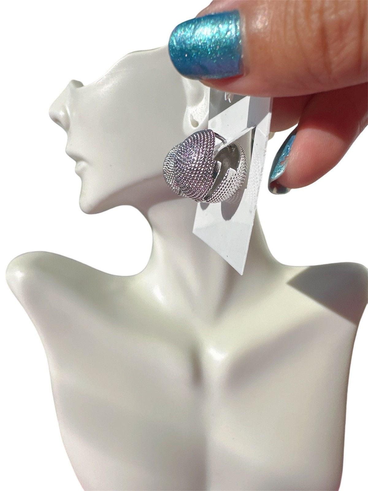 Nine West Nine West silver tone two sides clip on ball shape earrings Size ONE SIZE - 6 Thumbnail