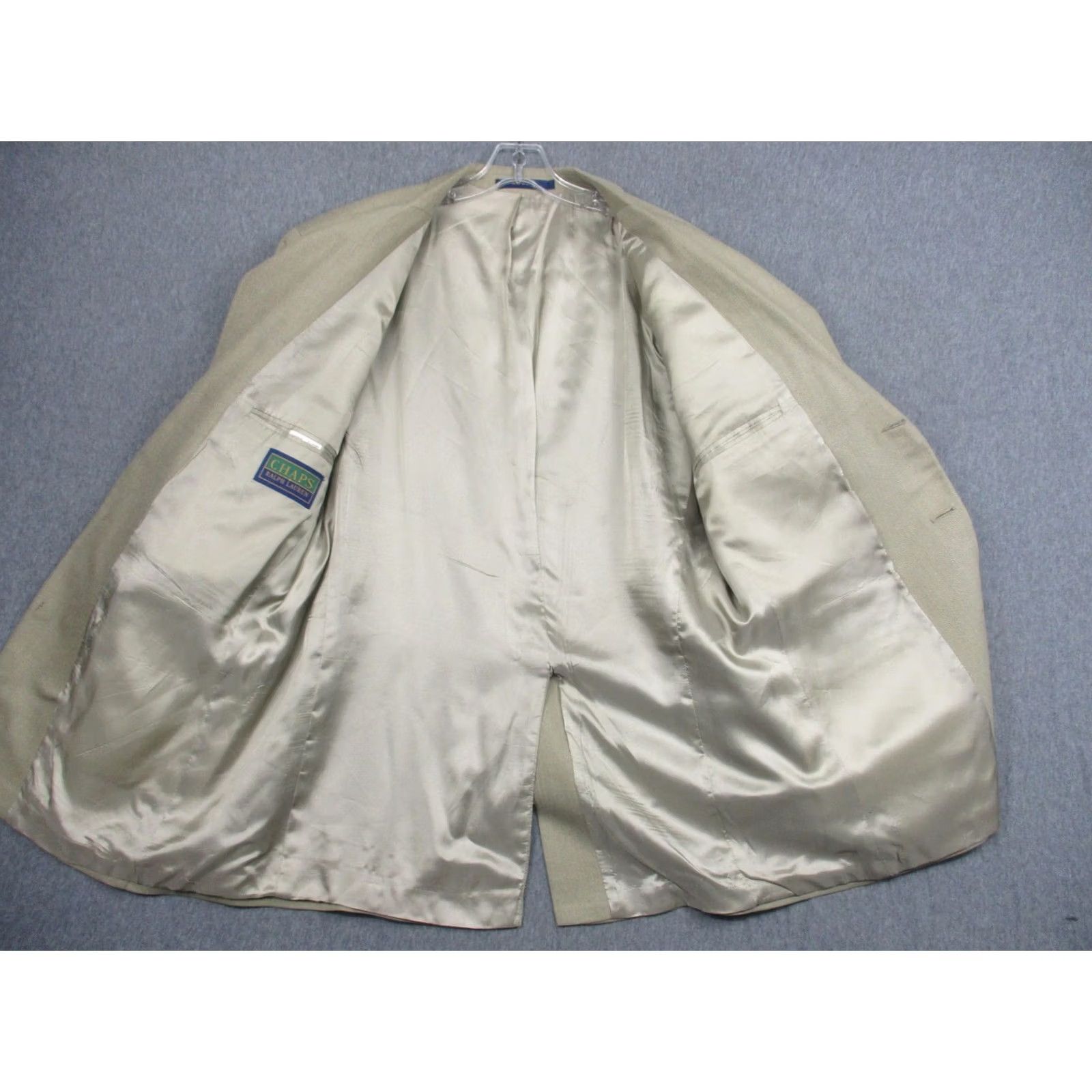 Chaps Chaps Ralph Lauren Sport Coat Mens 44 Beige Herringbone Silk Wool Size US S / EU 44-46 / 1 - 7 Thumbnail