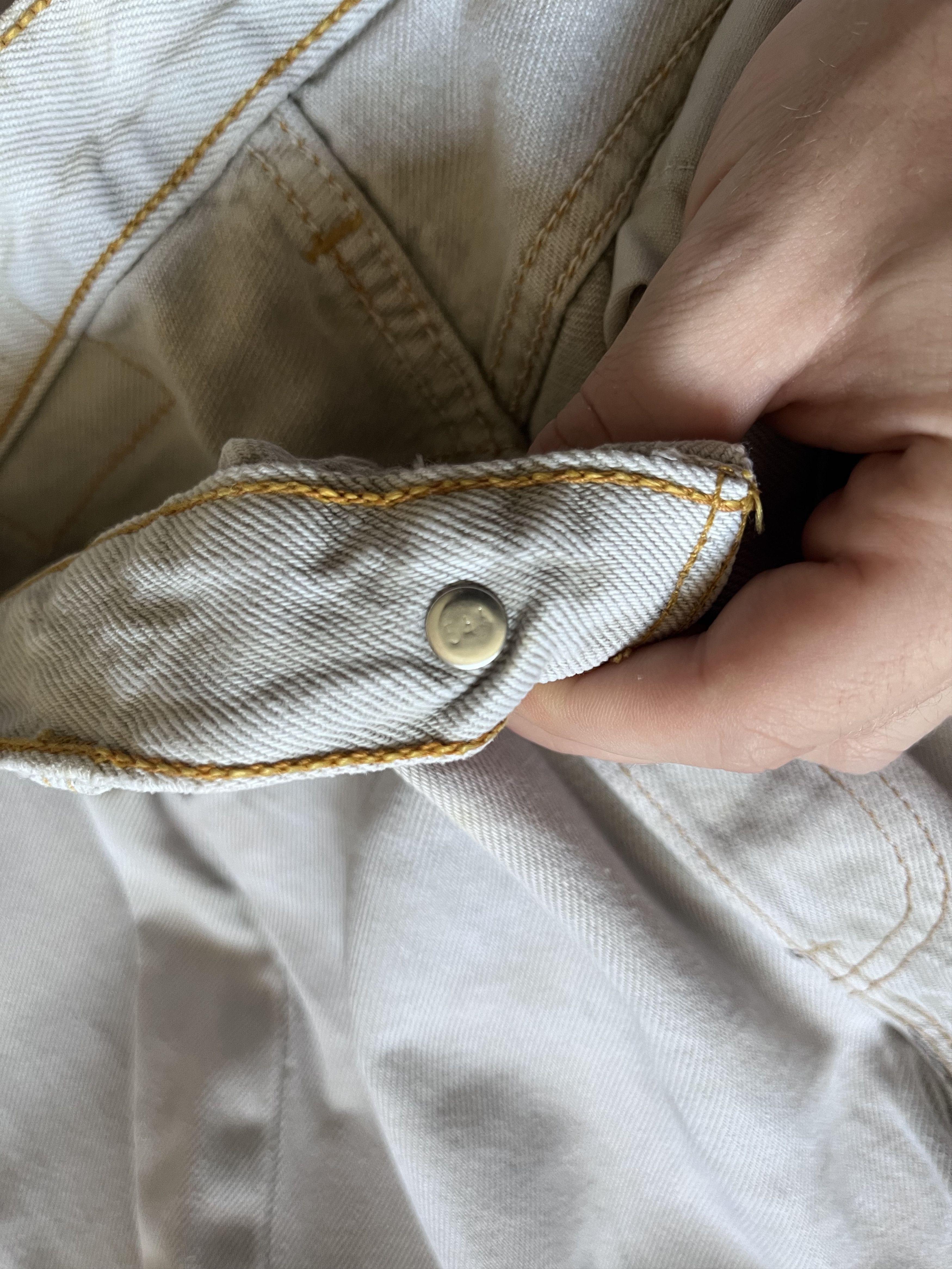 Levi's Levi’s 501XX Men’s Jeans W28 L34 – USA 1995 – Beige– Vintage Size US 30 / EU 46 - 8 Thumbnail