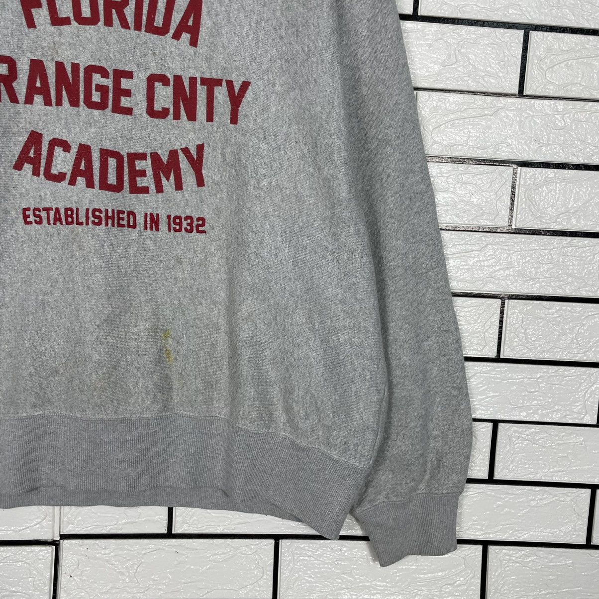 Japanese Brand Florida Orange CNTY Academy Sweatshirt Size US L / EU 52-54 / 3 - 4 Thumbnail