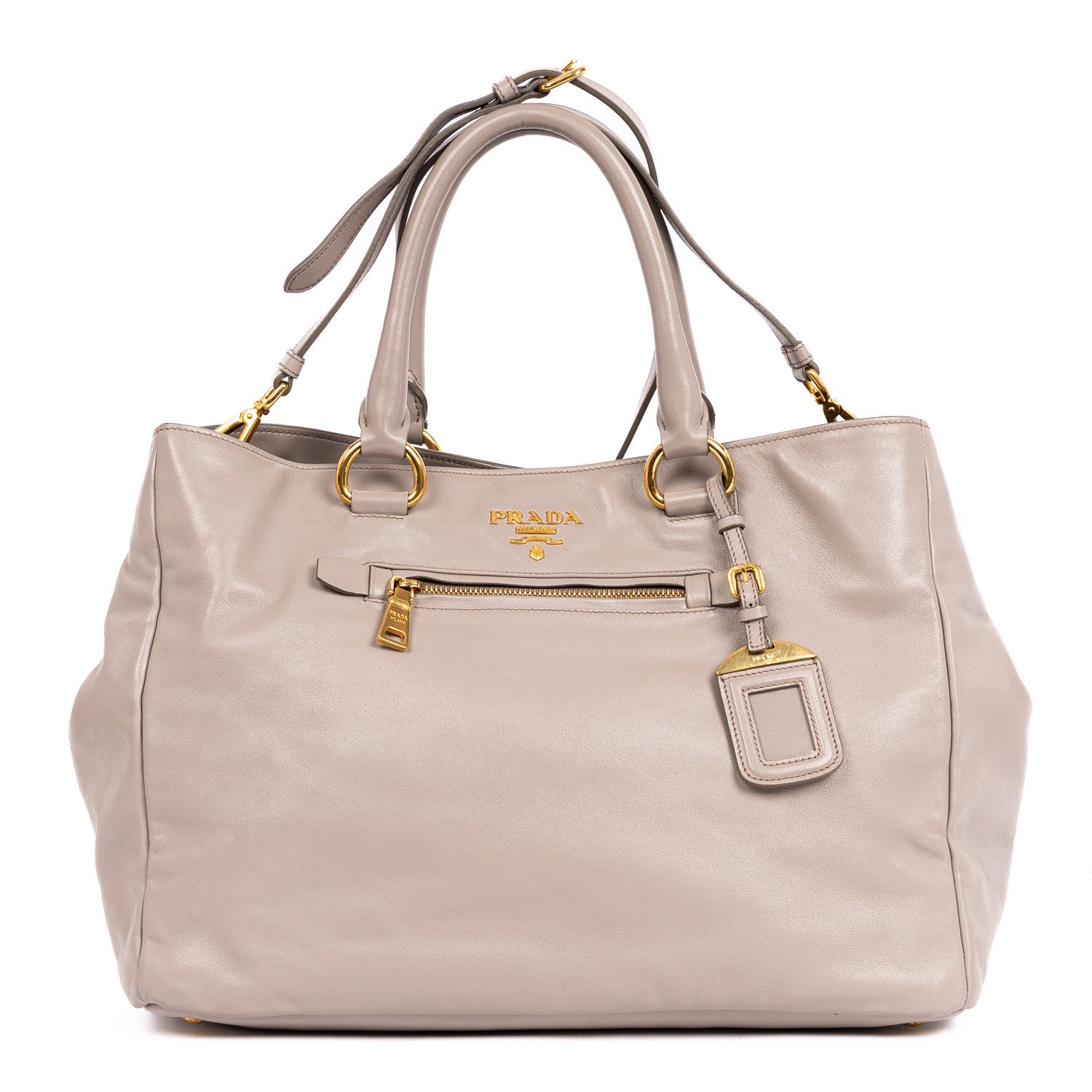 Prada Front Zip Pocket Crossbody Tote Size ONE SIZE - 1 Thumbnail